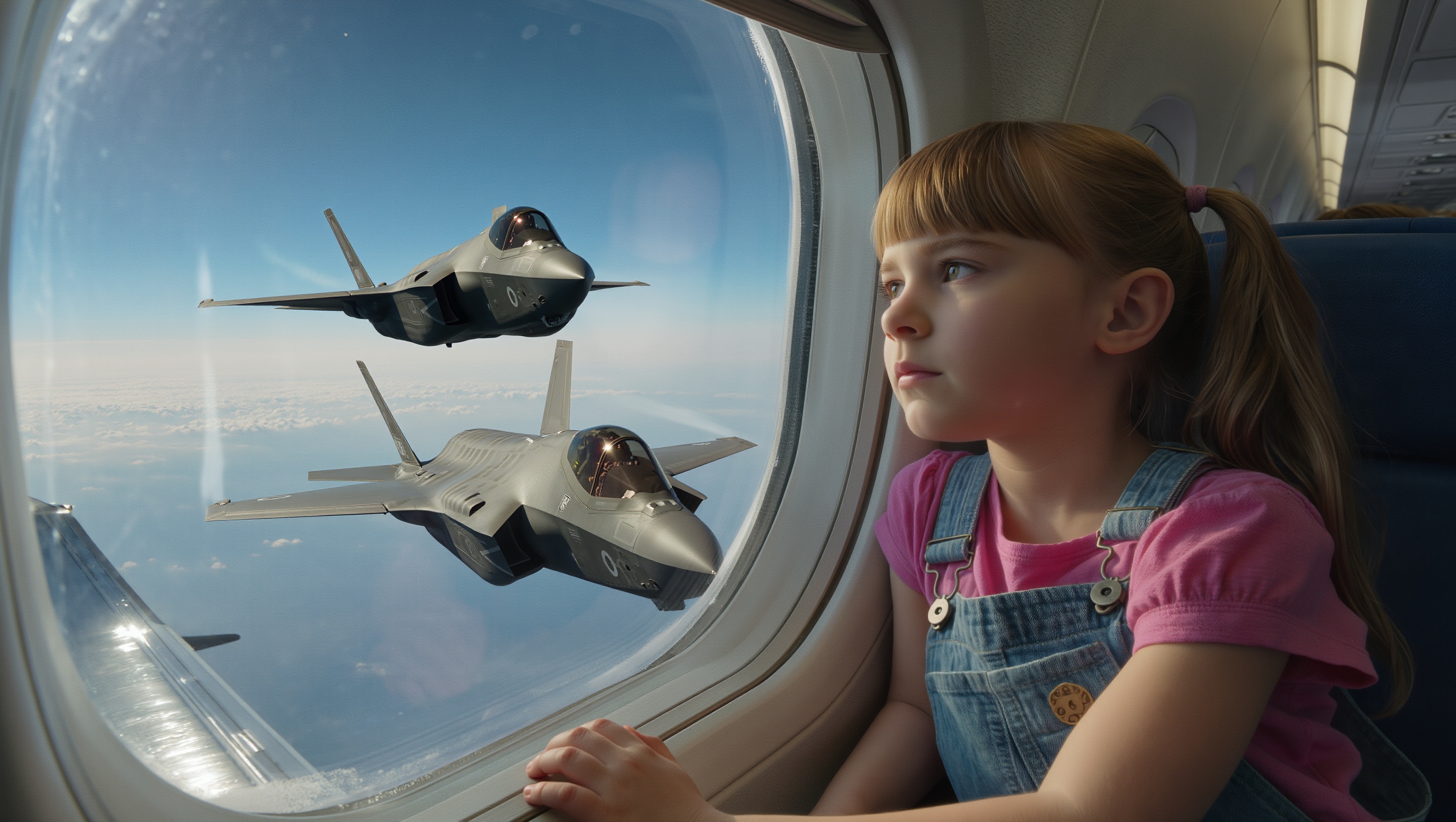 She Was Only a Kid in Seat 17A – Until the F-22 Pilots Heard the Name ‘Falcon’