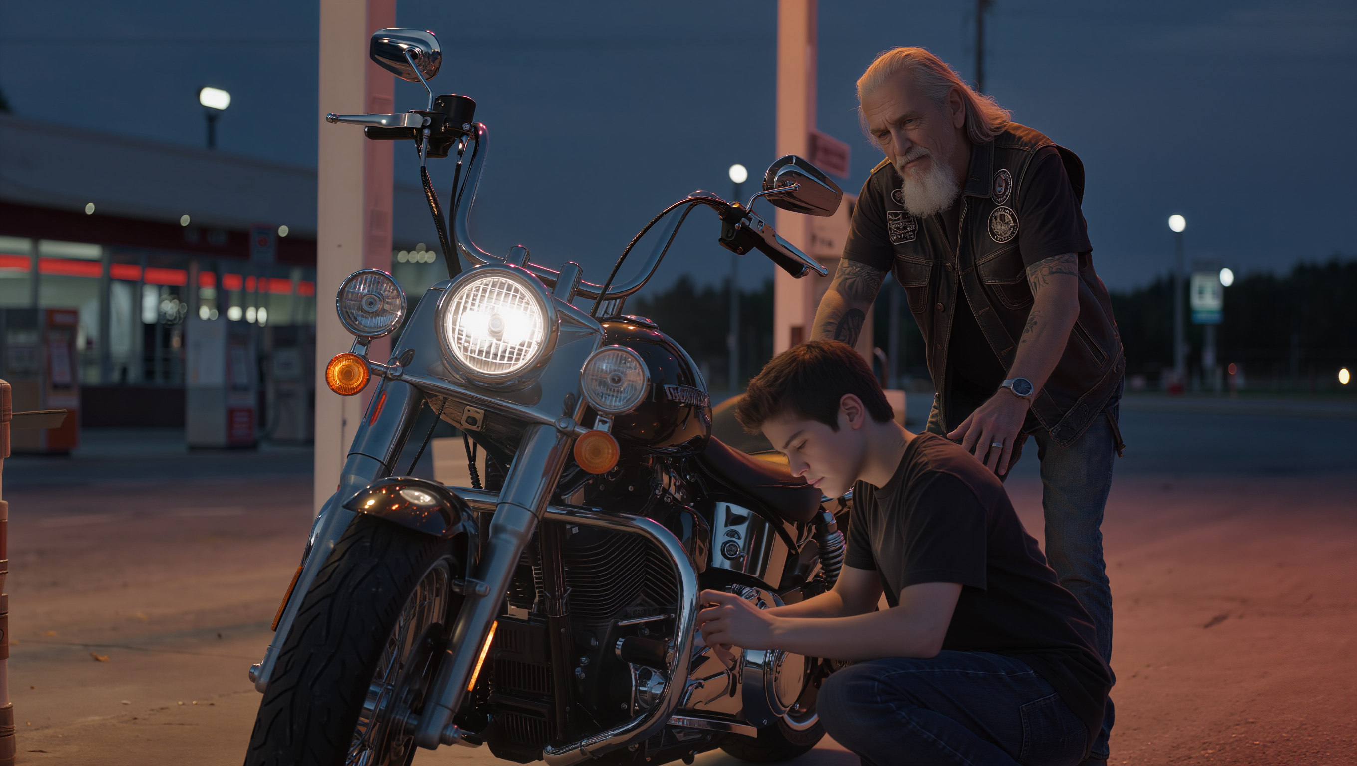 Little Boy Found a Hell’s Angel Chained to a Tree – What He Did Next Shocked 2,000 Riders