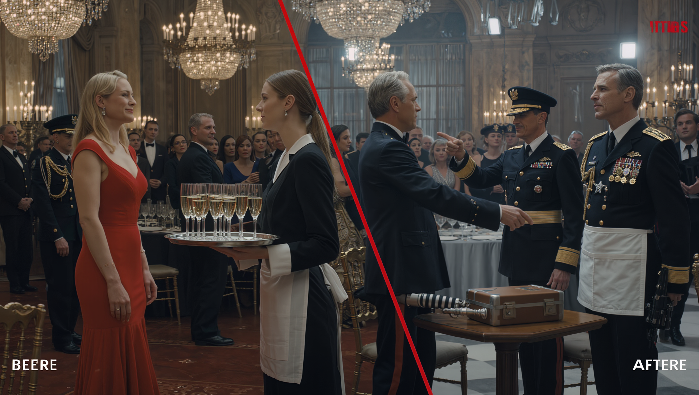 My Sister Mocked Me As A Waitress – Until I Said 3 Words in French to 4-Star General…