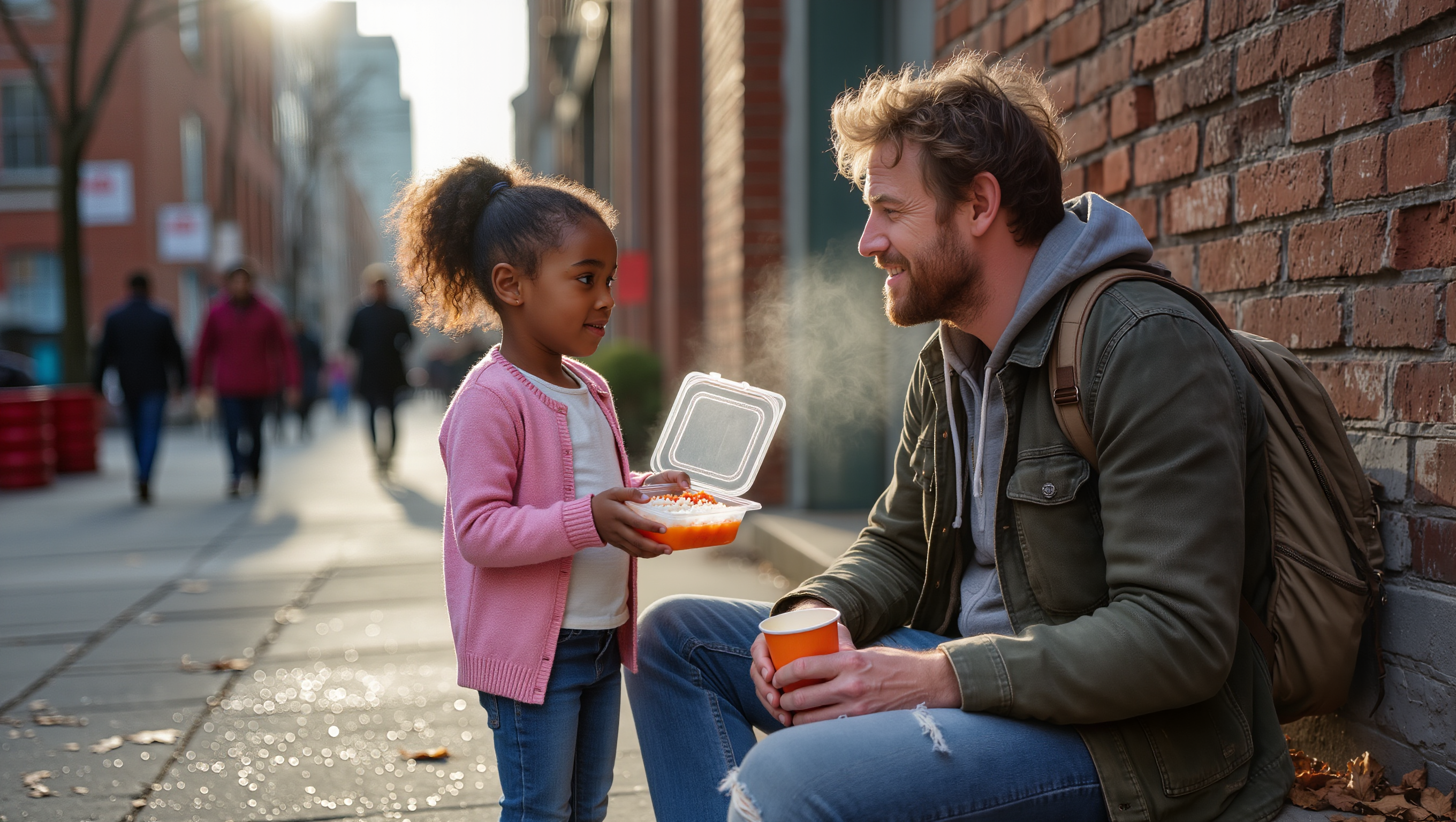 Little Girl Shares Her Dinner with a Disguised Millionaire – What He Does Next Changes Her Life Forever