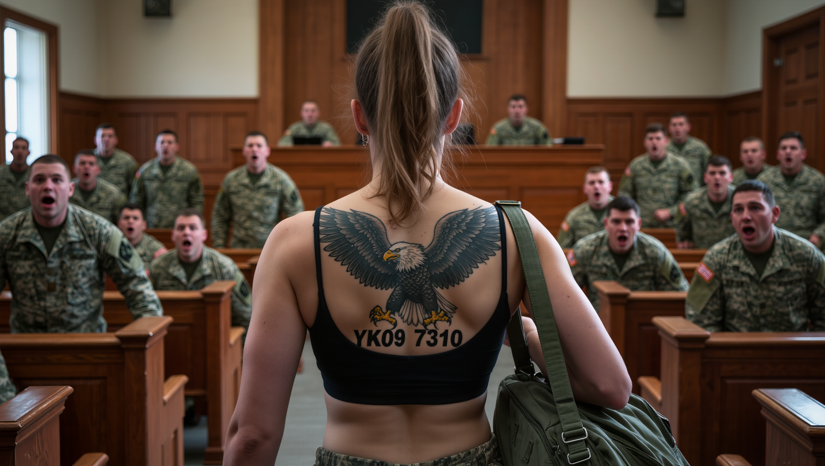 They Commanded Her to Take Off the Uniform – Then Froze at the Tattoo That Everyone Dreaded