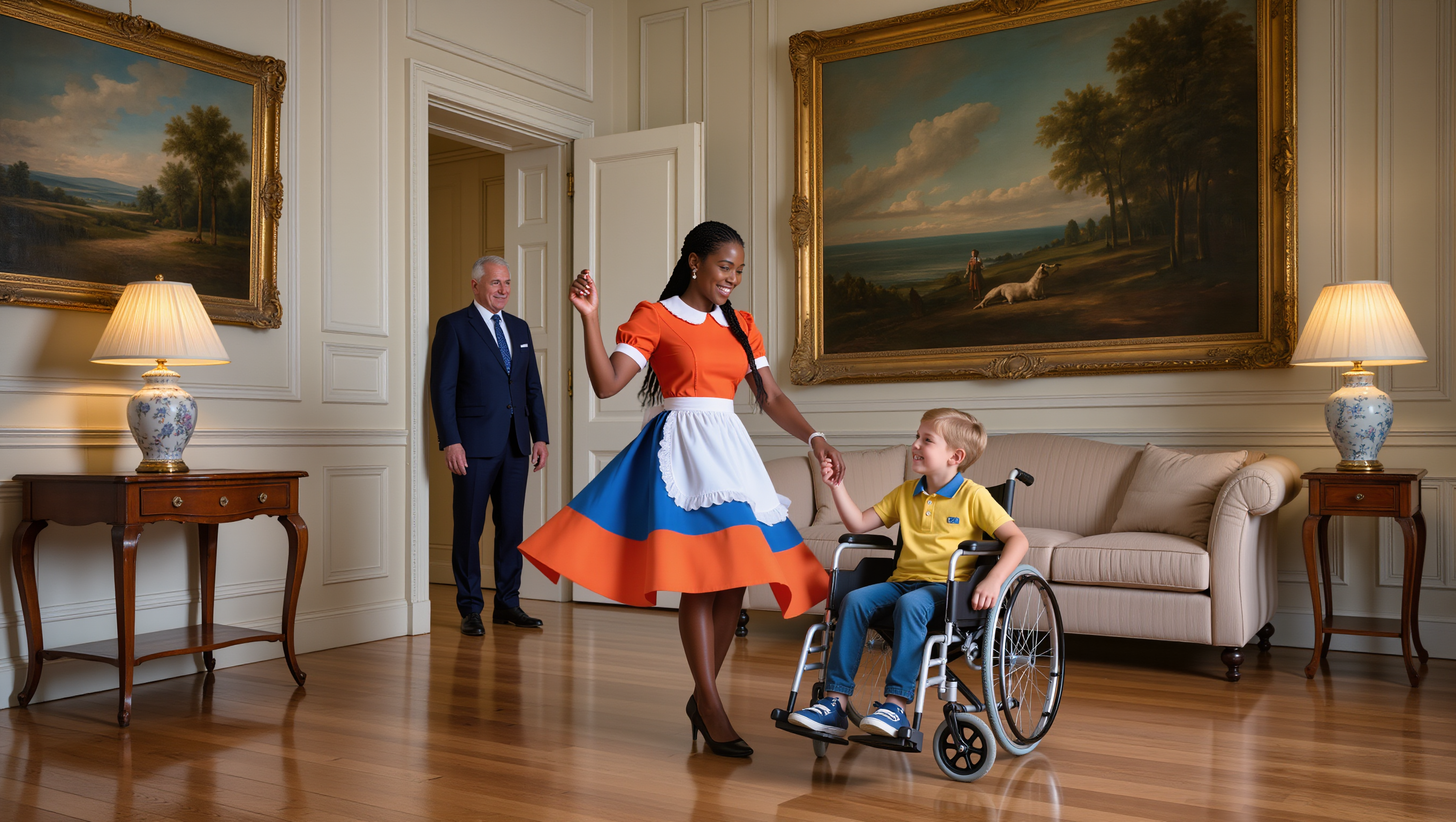 Billionaire Walks In on Maid Dancing with His Paralyzed Son – The Next Moment Left Everyone Speechless!