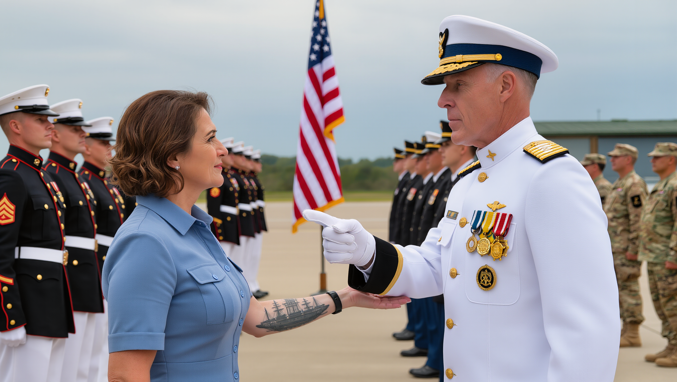She Only Came to Watch Her Son Graduate Until Navy SEAL Commander Saw Her Tattoo and Froze