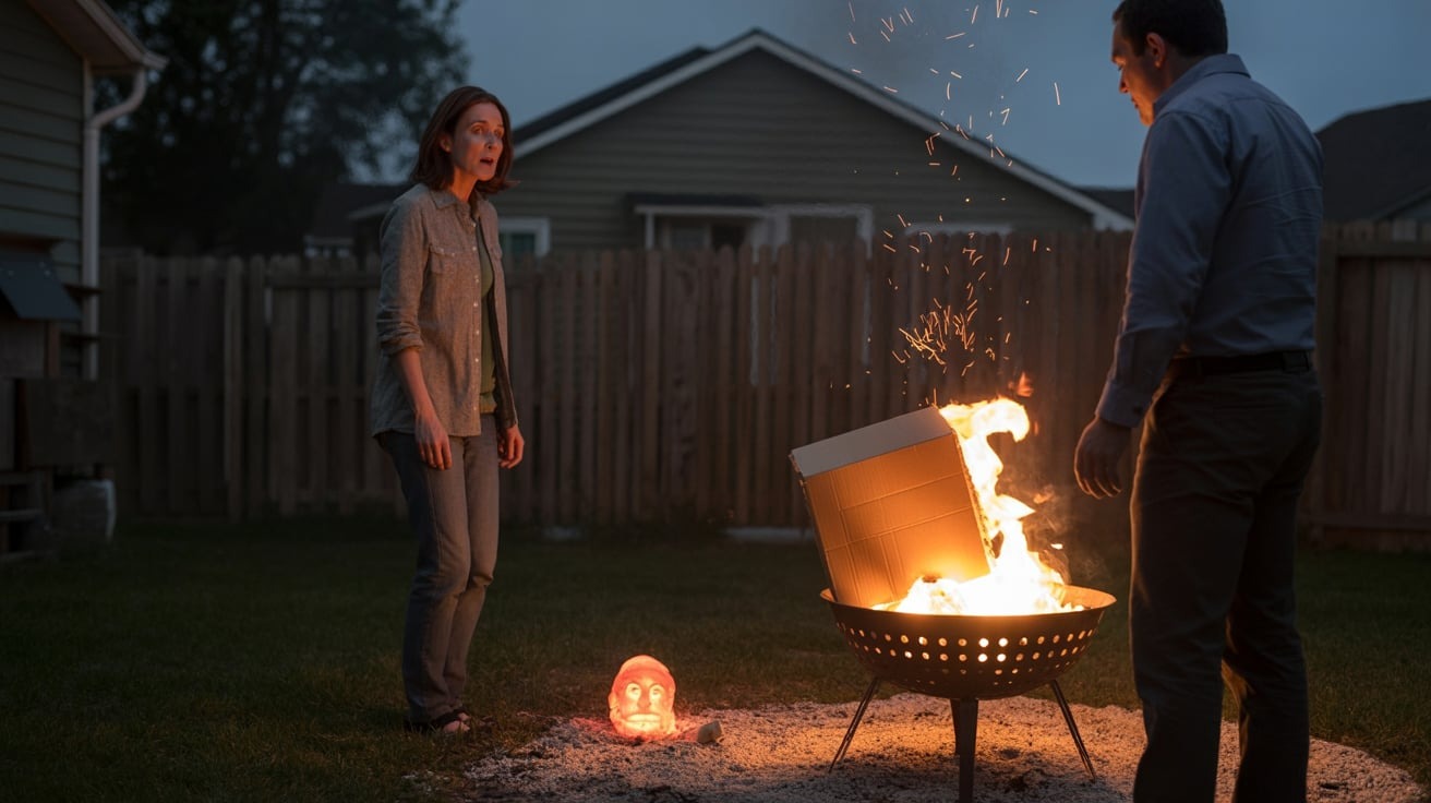 I Saw My Husband Set a Box on Fire – and the Thing That Survived Froze Me to the Core