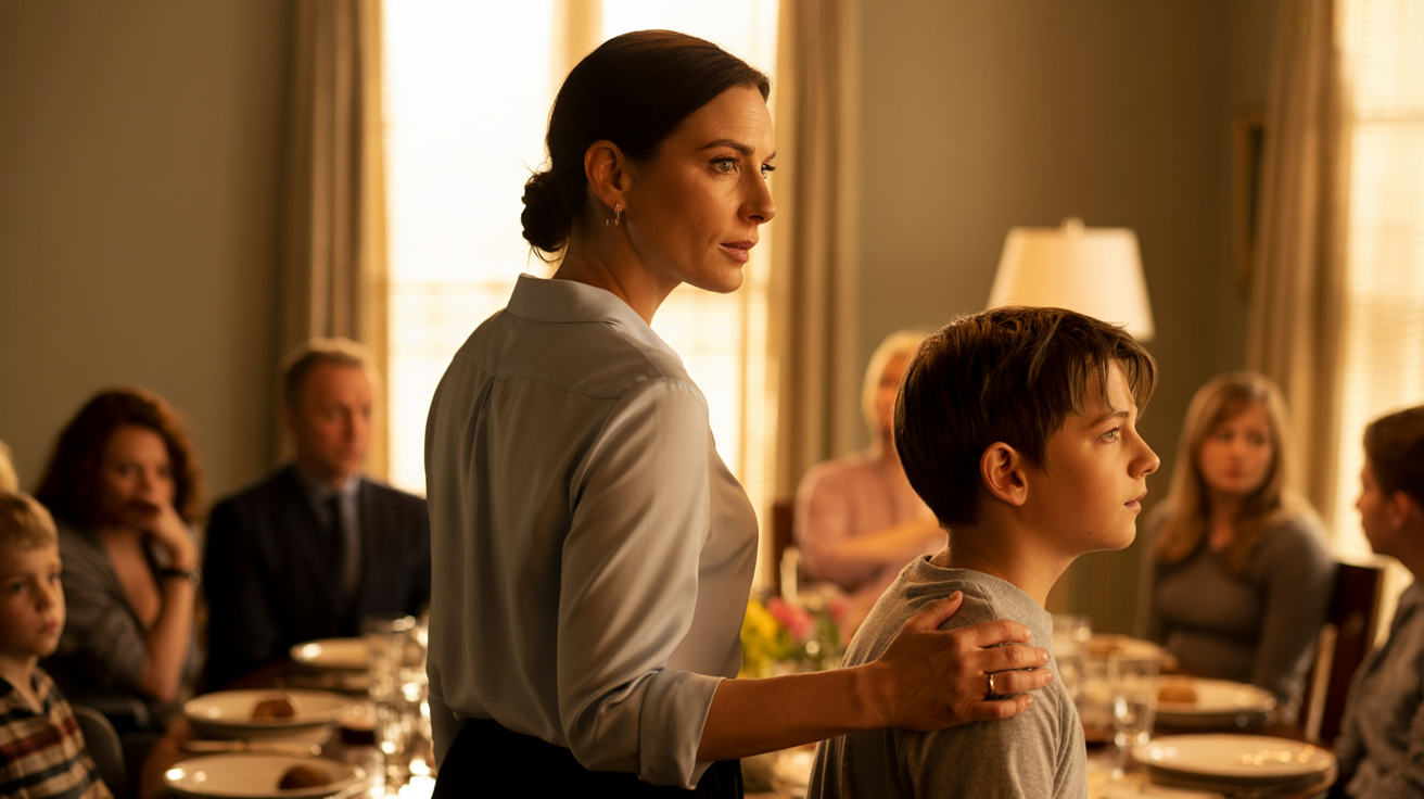 My Nephew Mouthed, “Trash Belongs Outside.” Everyone Smirked. I Nodded, Took My Son’s Hand, and Left