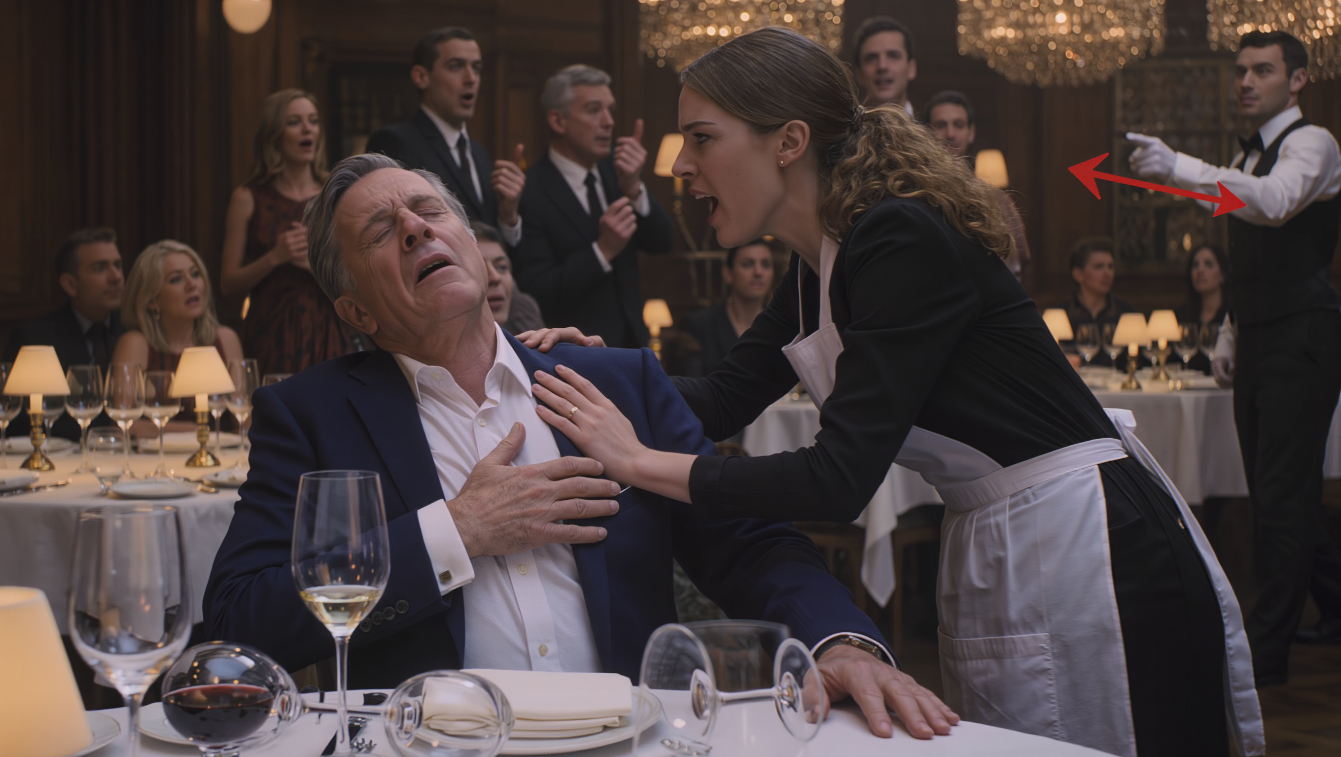 A Poor Waitress Told the Billionaire, “Sir, My Mom Has the Exact Same Ring” – Moments Later, He Collapsed.