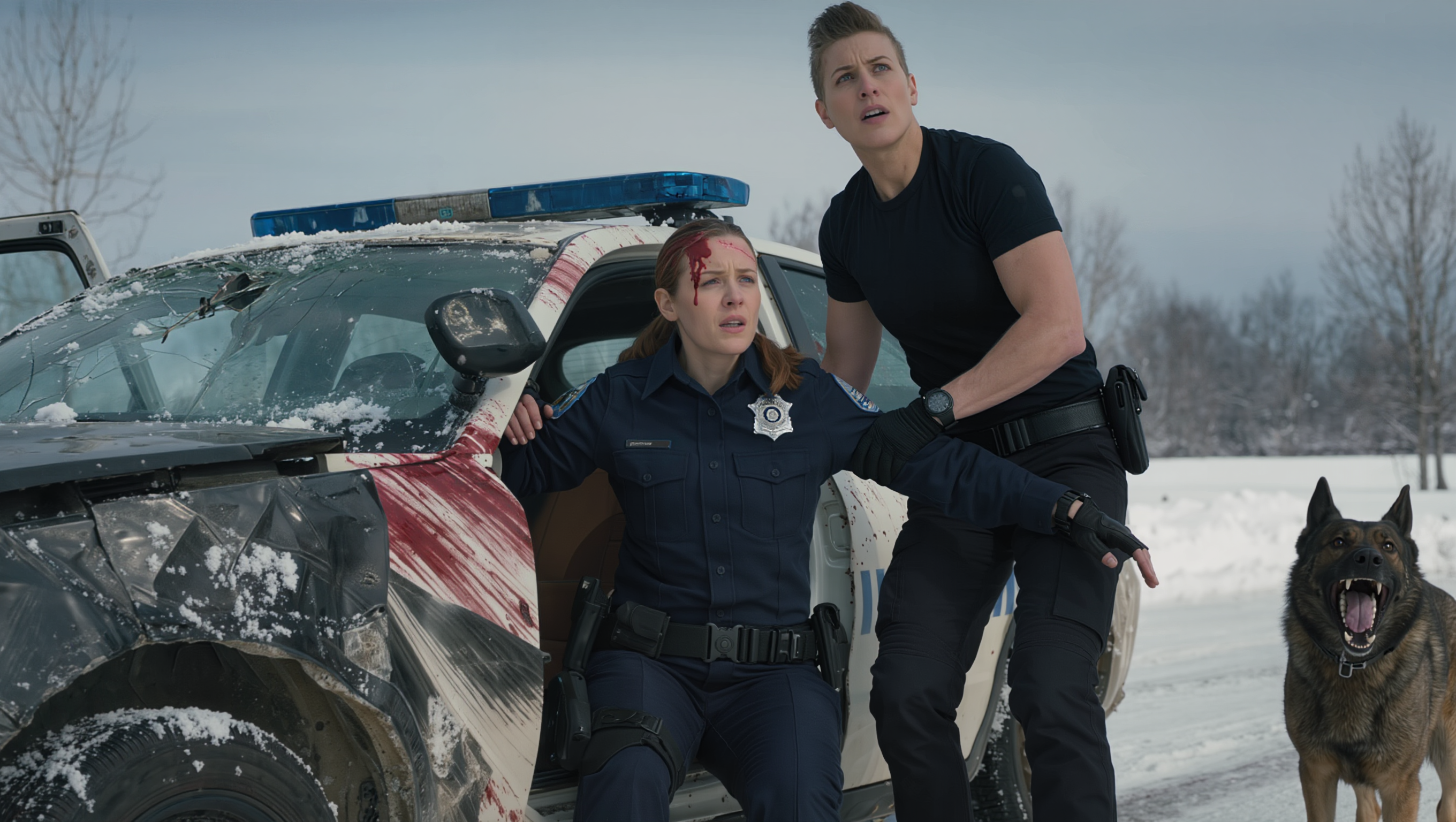 Single Dad Discovered a Critically Injured Female Officer – What He Did Next Left the Entire Police Department Stunned…