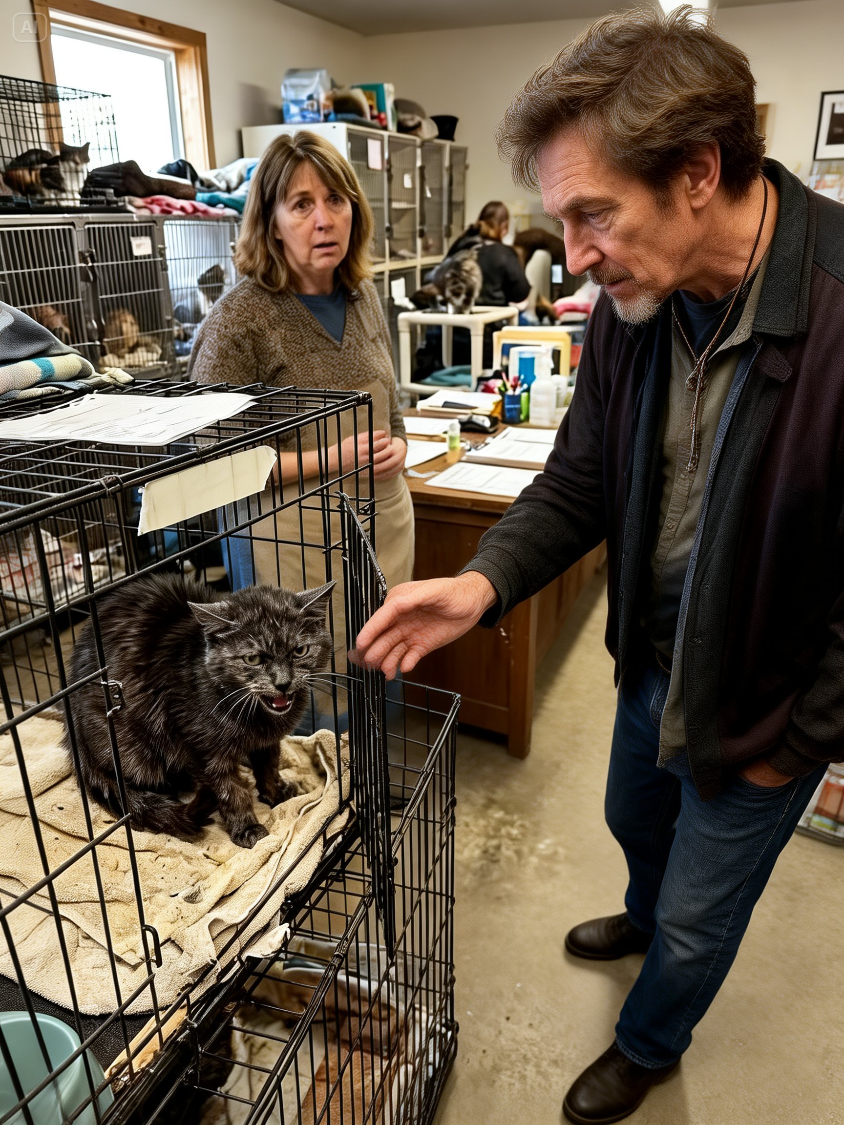 For 204 Days Nobody Wanted Her, They Called Her ‘Satan,’ She Hissed, Bit, and Ignored Everyone, Until a Seventy-Six-Year-Old Widower with a Pillbox in His Pocket Walked Into the Shelter, Looked at the Mean Old Cat Nobody Loved, and Quietly Decided ‘I’ll Take Her,’ Setting in Motion a Bond That Changed Both Their Lives Forever in Ways No One Could Have Expected