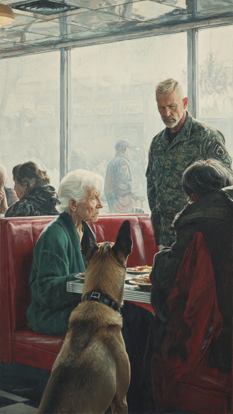 “A NAVY SEAL CAME HOME TO A QUIET TOWN. THE FIRST THING HE SAW WAS A BULLY’S HAND ON HIS MOTHER’S FACE. WHAT HAPPENED NEXT BROUGHT A CORRUPT EMPIRE TO ITS KNEES. ARE YOU READY FOR THE TRUTH?  SHE WAS SLAPPED IN A DINER FULL OF PEOPLE. NO ONE MOVED. THEN THE BELL OVER THE DOOR RANG, AND HER SON WALKED IN—A BELGIAN MALINOIS BY HIS SIDE. WHAT HE DIDN’T SAY CHANGED EVERYTHING. CAN YOU GUESS WHAT HE DID NEXT?  HE SPENT YEARS FIGHTING FOR HIS COUNTRY. HE CAME HOME TO FIGHT FOR HIS MOTHER. ONE CRUEL MOMENT IN A SMALL-TOWN DINER EXPOSED A NETWORK OF BRIBERY THAT HAD A TOWN IN A VICE GRIP. WILL HE BE TOO LATE TO SAVE HER?  THEY THOUGHT THE WIDOW WAS EASY PREY. THEY WERE WRONG. WHEN A HEARTLESS ENFORCER STRUCK HER IN FRONT OF THE WHOLE TOWN, HER SON—A NAVY SEAL—WAS ALREADY WALKING THROUGH THE DOOR. WHAT HE DID NEXT WILL LEAVE YOU SPEECHLESS. DARE TO WATCH?  —————-FACEBO”