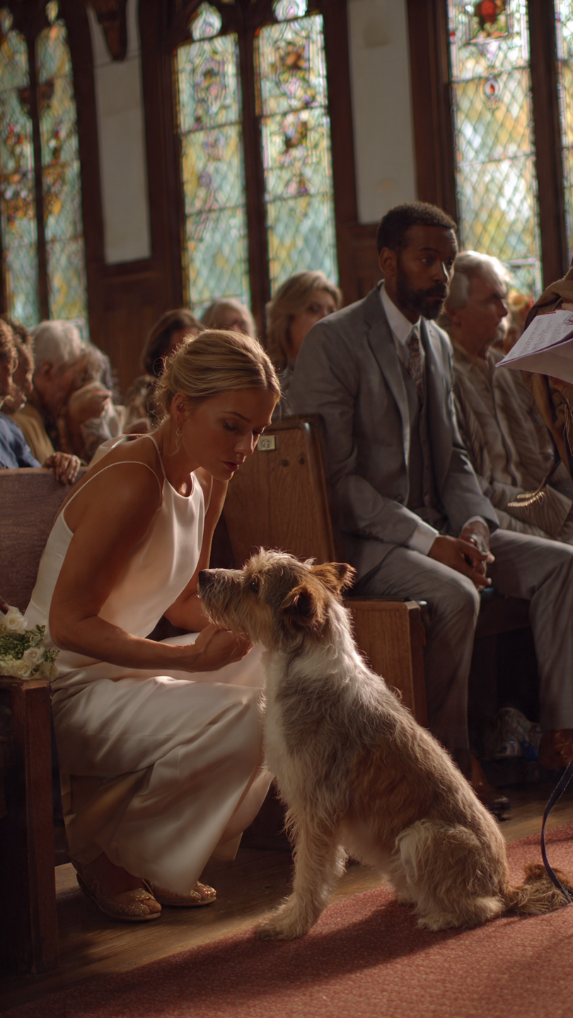 THE WEDDING STOPPED WHEN A DOG ENTERED THE CHURCH AND FORCED THE BRIDE OUT… WHAT HE DID NEXT SAVED A LIFE. WHEN LOYALTY SPEAKS LOUDER THAN VOWS, DO YOU HAVE THE COURAGE TO LISTEN?