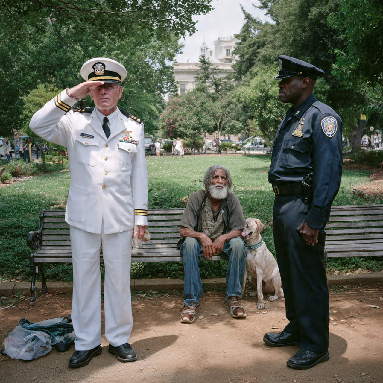 The sound of my last three quarters scattering across the concrete wasn’t what broke me; it was the way the officer smiled as he reached for my dog’s leash, completely unaware he was about to wake a ghost I had spent three long years trying to bury.