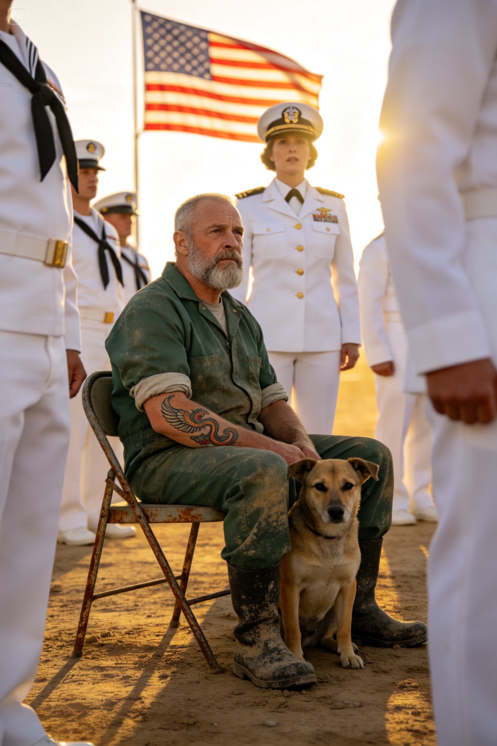 The Janitor Who Hid His Scars Beneath a Faded Green Uniform