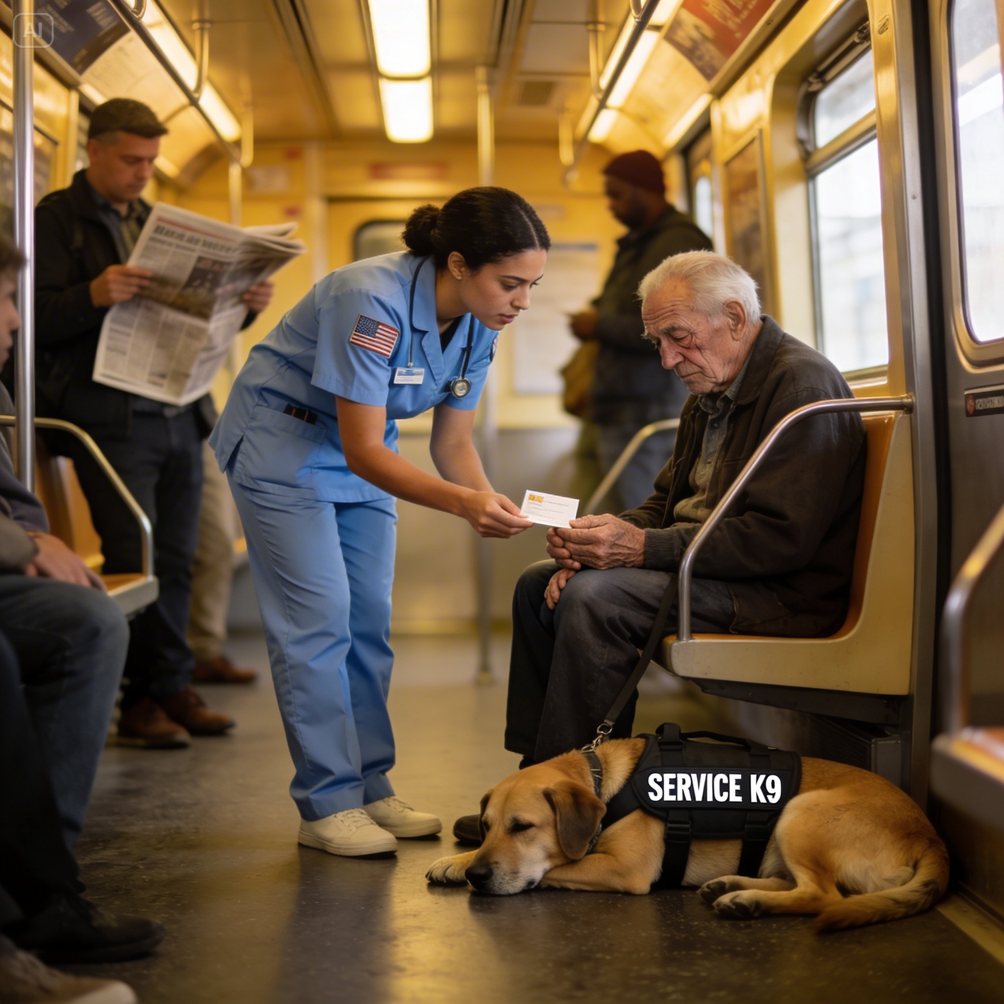 I gave up my only first-class train ticket to a scarred stranger and his three-legged dog just to get them out of the aisle, but when three black SUVs surrounded my failing animal clinic weeks later, I realized I had no idea who I’d actually saved…