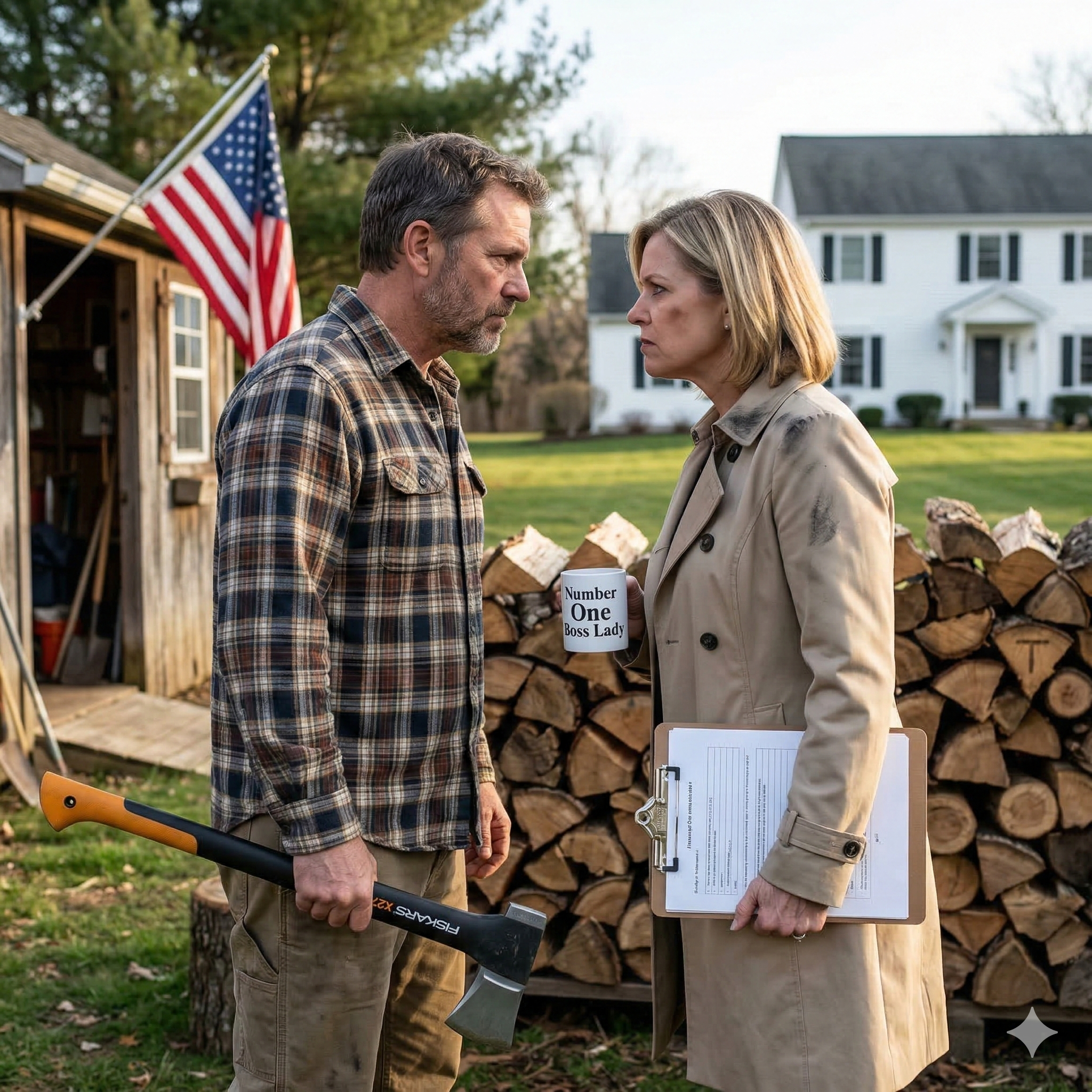 My HOA President fined me $250 for an “unsightly” woodpile, claiming it ruined the neighborhood’s symmetry and lowered property values. But every night, she crept into my yard to steal my seasoned oak for her own hearth. When I saw my hand-carved logs burning in her window while she signed my citation, I stopped being a neighbor and started being an engineer. She wanted my wood? I gave it to her.