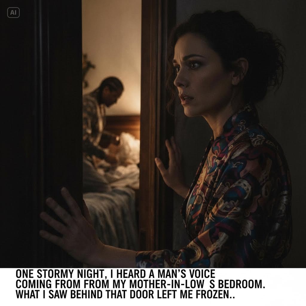 FOR 3 YEARS, MY HUSBAND REFUSED TO TOUCH ME… THEN ONE STORMY NIGHT, I HEARD A MAN’S VOICE COMING FROM MY MOTHER-IN-LAW’S BEDROOM. WHAT I SAW BEHIND THAT DOOR LEFT ME FROZEN.