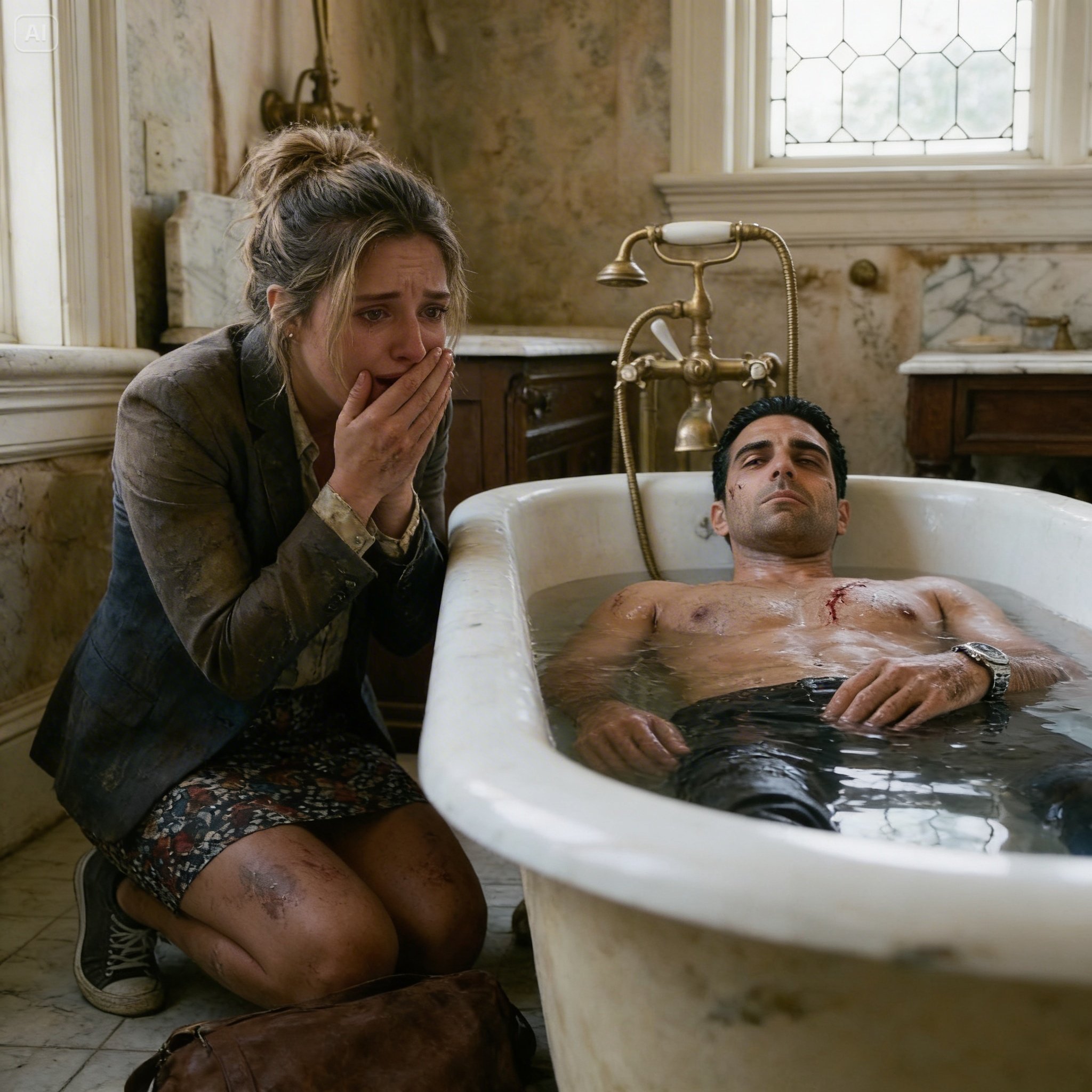 SHE TOOK THE JOB BATHING A PARALYZED BILLIONAIRE TO FEED HER KIDS… BUT THE MOMENT SHE UNDRESSED HIM, SHE DROPPED TO HER KNEES SHAKING!