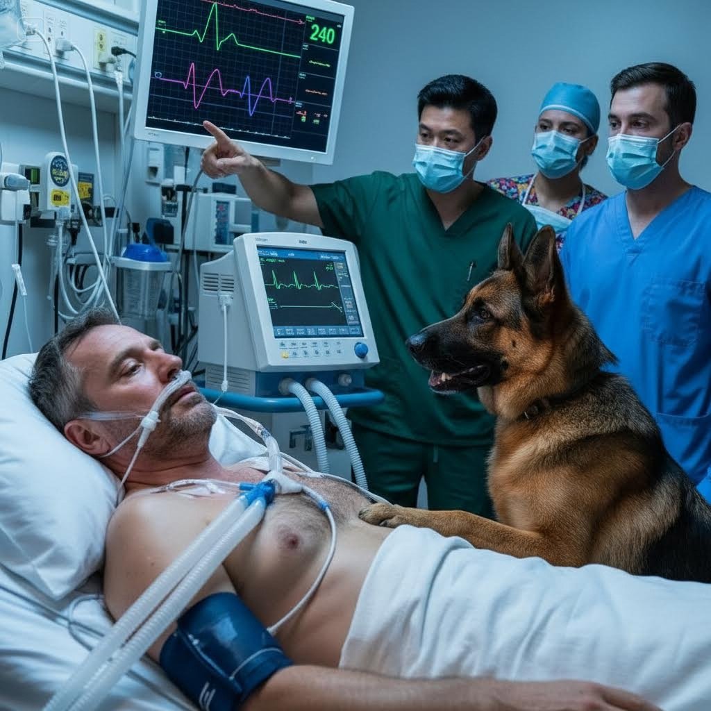 She Stood Outside The Icu, Praying Desperately For A Miracle As Fear Overwhelmed Her. Then The Injured, Burned Dog Did Something Unexpected That Caught The Doctors’ Attention And Made Them Stop, Look Again, And…