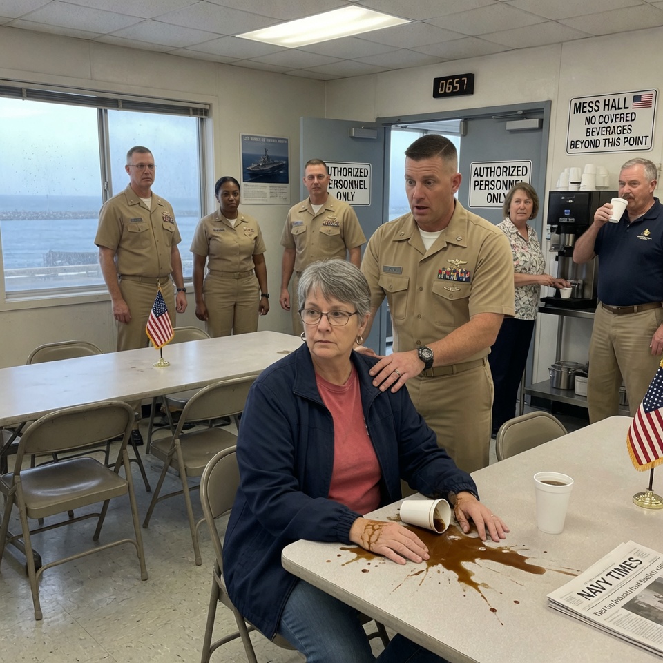 A NAVY SEAL SHOVED ME IN THE MESS HALL—THEN FOUR ADMIRALS WALKED IN AND STOOD AT ATTENTION. MY FAMILY ALWAYS CALLED ME THE QUIET ONE. WHAT HAPPENED NEXT SHATTERED EVERY ASSUMPTION THEY’D MADE FOR DECADES. HAS ANYONE EVER COMPLETELY MISREAD WHO YOU REALLY ARE?