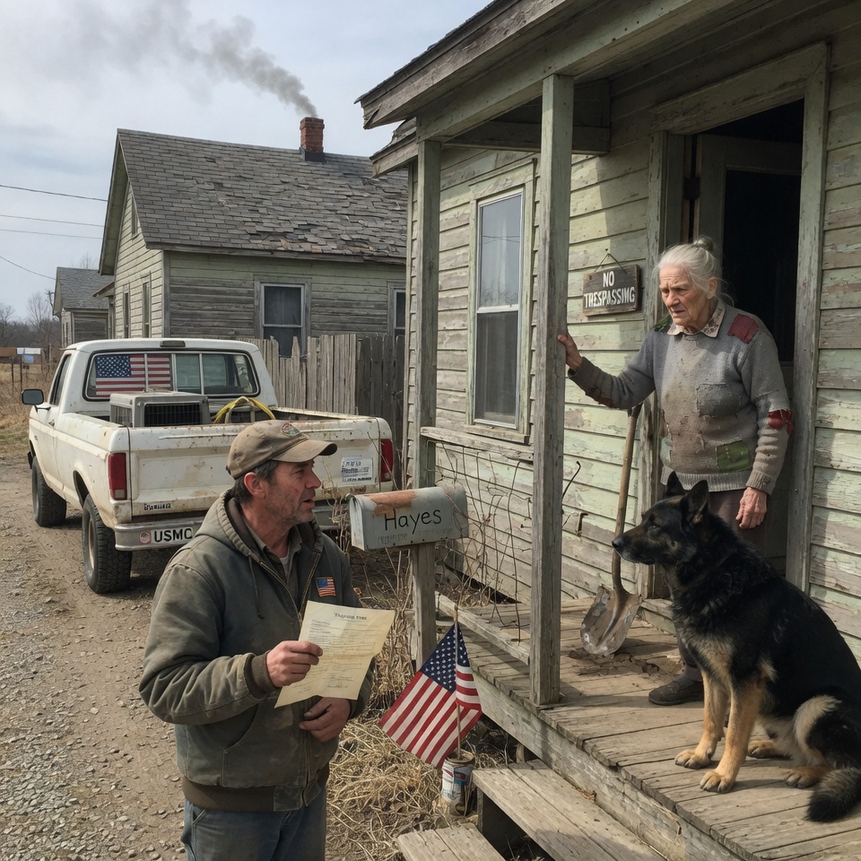 “FOR 10 YEARS, I RAN FROM THIS GRAVEL ROAD. I CAME BACK TO BURY THE PAST AND PAY OFF THE BACK TAXES WITH 30 DAYS TO SPARE. INSTEAD, I FOUND DOROTHY—72, PENNILESS, AND TOO STUBBORN TO LET MY FATHER’S HOUSE COLLAPSE. WHEN THE LAND SHARK SHOWED UP WITH HIS THREATS AND HIS SLICK SMILE, I HAD A CHOICE: PROTECT MY BLOODLINE OR PROTECT THE WOMAN WHO HAD BECOME THE HEARTBEAT OF THIS PLACE. WHAT HAPPENED NEXT STILL KEEPS ME UP AT NIGHT.”