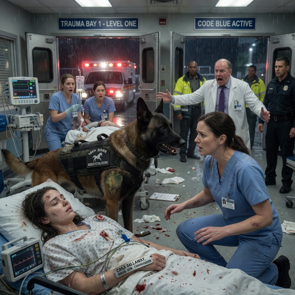 The Arrogant Trauma Doctor Ignored Me For Weeks. But When A Lethal Military K9 Took Over Our Chicago ER And Blocked Everyone From A Dying Girl, I Was The Only One Who Knew The Classified Command To Stop Him. Here Is My True Story Of Leaving The Shadows.