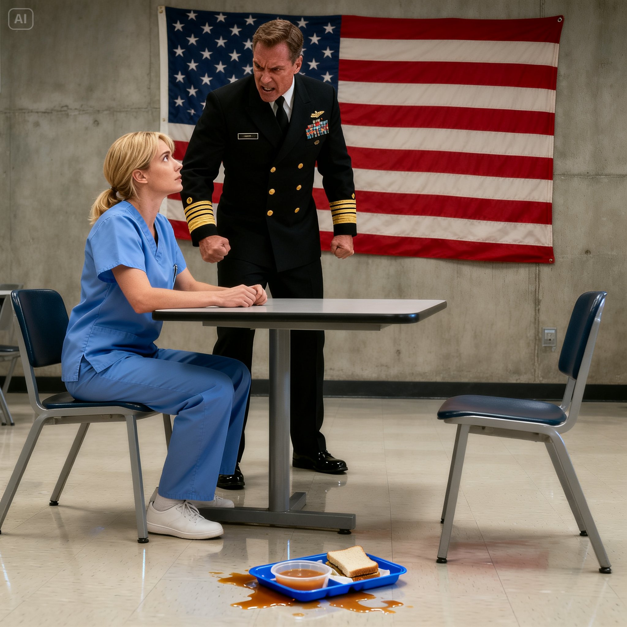 THE DAY I HUMILIATED THE MOST DANGEROUS WOMAN IN THE WORLD: A NAVY ADMIRAL’S TALE OF ARROGANCE, A SHATTERED CAFETERIA TRAY, AND THE TERRIFYING MOMENT I REALIZED I HAD JUST CROSSED A HIGH-LEVEL BLACK OPS MASTERMIND
