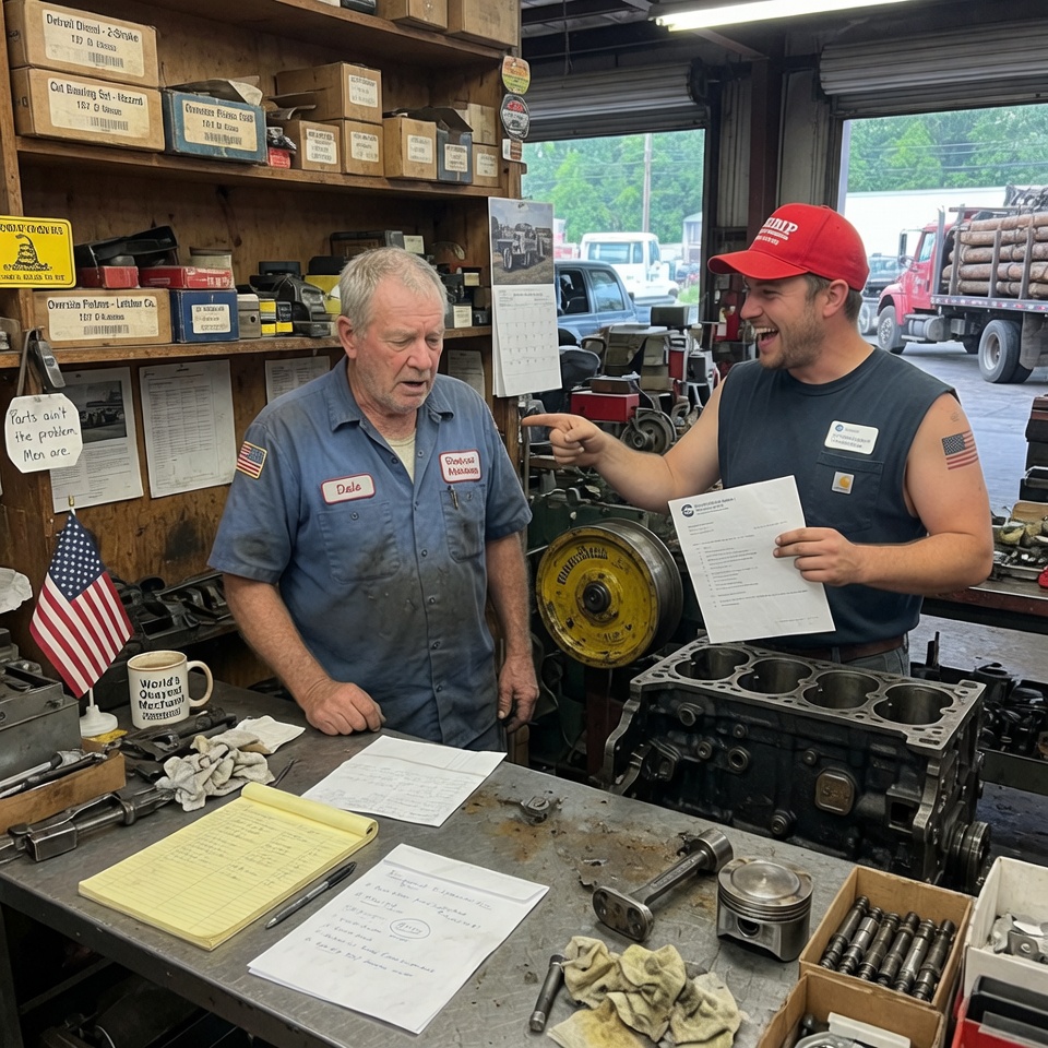 “THEY TOLD HIM THE PARTS DIDN’T EXIST ANYMORE, SO HE SPENT 22 MINUTES IN A PARKING LOT AND BECAME THE ONLY MAN IN FOUR STATES WHO COULD STILL FIX WHAT AMERICA COULDN’T REPLACE.”