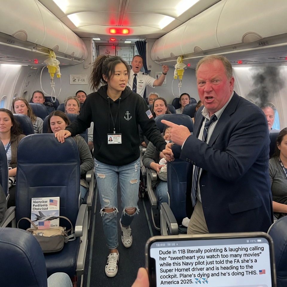 “SWEETIE, SIT DOWN” — THE GIRL IN RIPPED JEANS WALKED INTO THE COCKPIT AND TWO F-18 PILOTS SNAPPED TO ATTENTION. WHAT DID THEY KNOW THAT 203 TERRIFIED PASSENGERS WERE ABOUT TO FIND OUT? YOU WON’T BELIEVE WHAT HAPPENED NEXT.