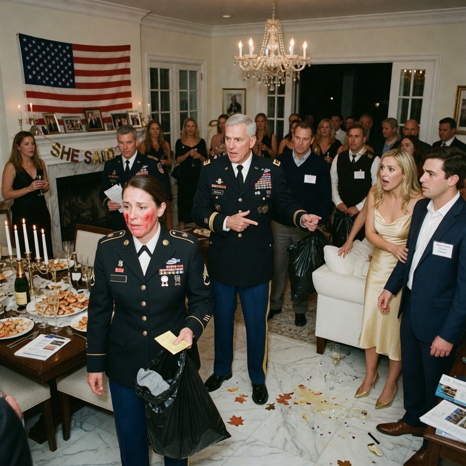 “My Sister Laughed And Told Everyone At Her Engagement Party, “”She’s Just A Failed Soldier.”” My Parents Nodded And Said, “”Don’t Ruin Her Night.”” A Man In Uniform Walked In. The Room Went Silent. He Looked At Me And Said, “”Where Are Your Medals…?”” WHAT HAPPENED NEXT DESTROYED EVERYTHING.  BUT DO YOU KNOW WHAT IT REALLY COSTS TO BE THE “”STRONG ONE”” IN A FAMILY?”