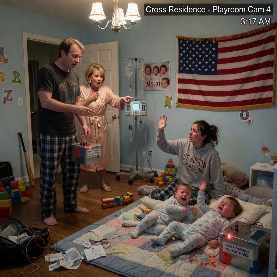 So CRUEL! – My mother-in-law called my triplets a “burden” and tried to institutionalize them, but the new nanny’s suspicious 3 AM ritual with a blinking metal box made me question EVERYTHING I believed… IS THIS A BETRAYAL OR A MIRACLE?!