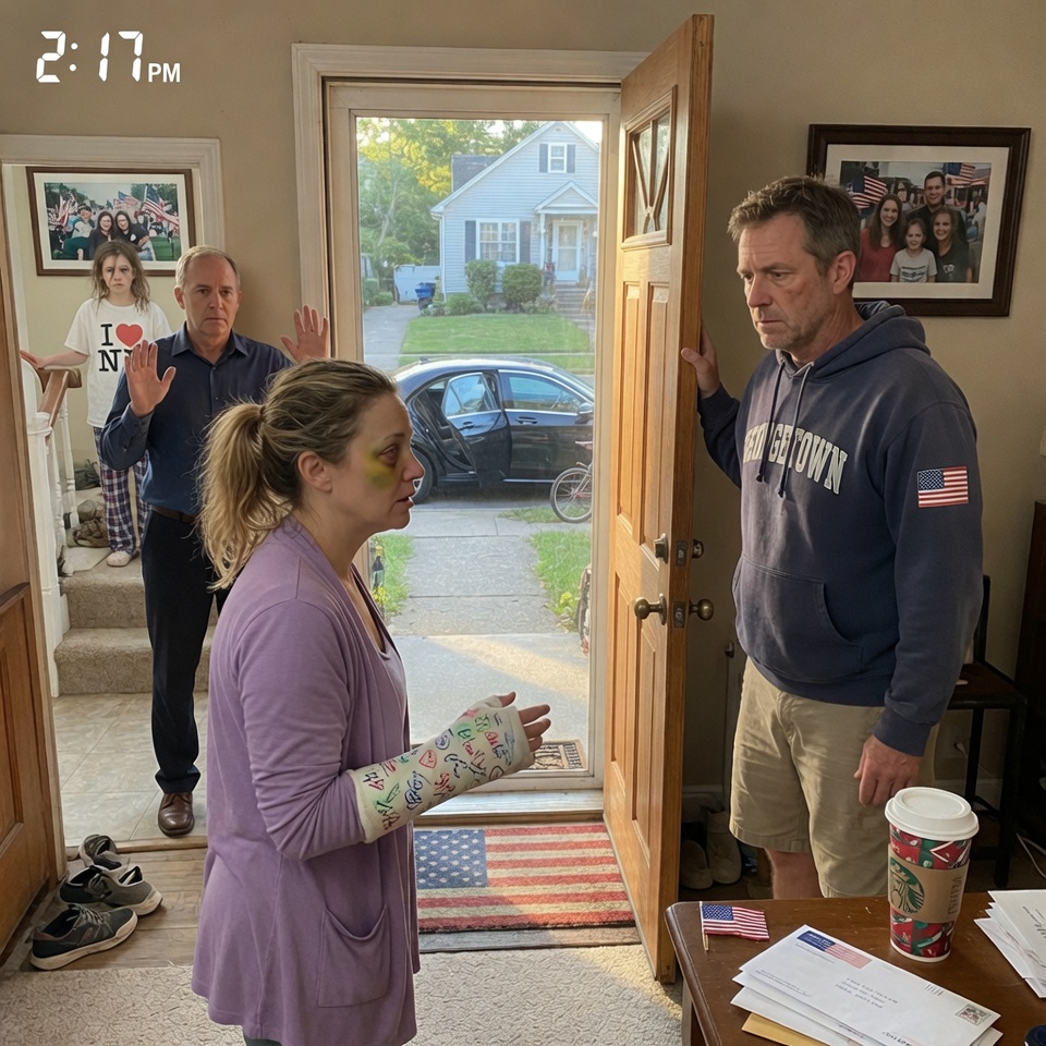 “THE HOSPITAL CALLED ME BECAUSE HER “”EMERGENCY CONTACT”” WASN’T ME. I ARRIVED TO FIND HER BRUISED AND BROKEN, BUT THE REAL DAMAGE WAS DONE TO THE TWO FACES WAITING FOR ME AT HOME. HOW DO YOU EXPLAIN TO A CHILD THAT THEIR MOTHER CHOSE A VIOLENT STRANGER OVER TUCKING THEM IN AT NIGHT?”