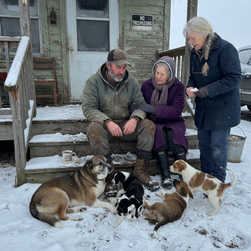 “I Thought I Left the War Behind, Until I Found Her Freezing in the Snow.” How a Broken Navy SEAL’s Solitary Life Was Saved by a Dying Mother Dog and Her Puppies in the Middle of a Brutal Midwestern Blizzard.