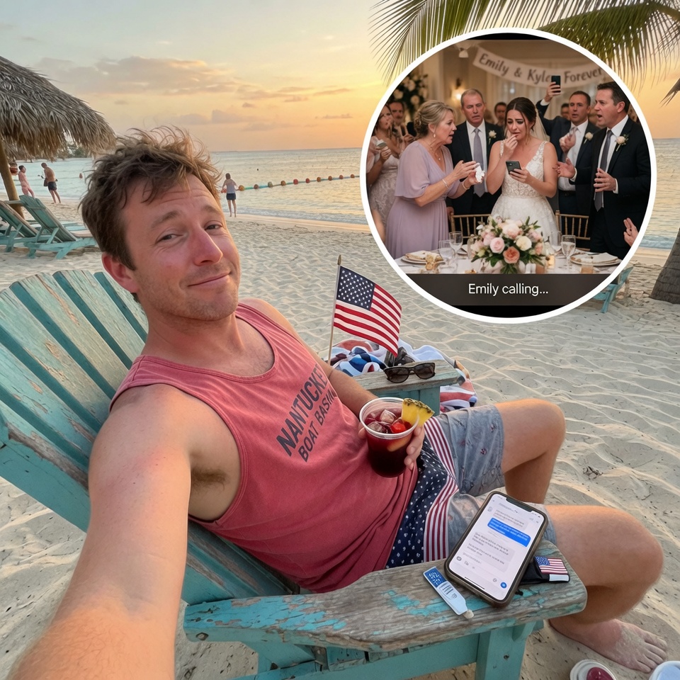 “MY SISTER SAID I DIDN’T MAKE THE CUT FOR HER “”SMALL”” WEDDING. I DECIDED NOT TO MAKE THE CUT FOR HER DRAMA AND FLEW TO THE CARIBBEAN. NOW THE FAMILY THAT SAID I WAS “”OVERREACTING”” IS FRANTICALLY TRYING TO REACH ME BECAUSE THE ENTIRE CEREMONY IMPLODED AND THE BRIDE IS ALONE IN HER DRESS.  DO YOU LET THEM DROWN IN THE MESS THEY MADE?”