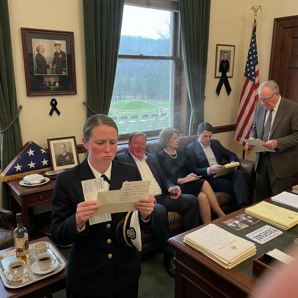 THE MARINES FOLDED THE FLAG. MY DAD GOT THE MANSION. I GOT A LETTER FROM A DEAD MAN TELLING ME TO “REPORT TO LONDON.” I THOUGHT IT WAS GRIEF MAKING HIM DELUSIONAL UNTIL I SAW THE CROWN ON THE LICENSE PLATE. WHAT HAPPENS WHEN THE QUIET DAUGHTER FINDS THE DIRT?