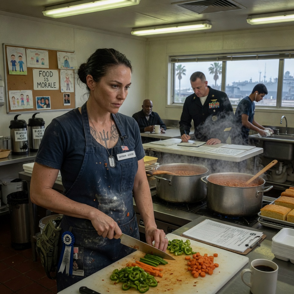 She Was Just the Base Cook at Coronado—Until a Ruthless General Tried to Shut Down Her Kitchen. When She Refused a Direct Order, He Discovered He Was Messing With a Highly Decorated Navy SEAL Commander Who Had Traded Her Rifle for a Spatula. What Happened Next Shocked the Entire Military.