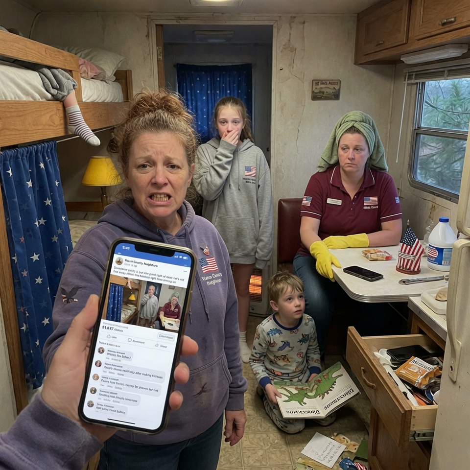 SHE WAS JUST THIRTEEN WHEN SHE CALLED THE COUNTY BECAUSE SHE COULDN’T BE THE ADULT ANYMORE. THEY BROUGHT BLANKETS, GROCERIES, AND A YELLOW LAMP THAT GLOWED LIKE HOPE LOOKED. BUT WHEN A CHURCH LADY POSTED THEIR PRIVATE PHOTO ONLINE, STRANGERS STARTED ASKING WHERE THE FATHER WAS. DOES POVERTY MEAN YOU FORFEIT THE RIGHT TO PRIVACY?