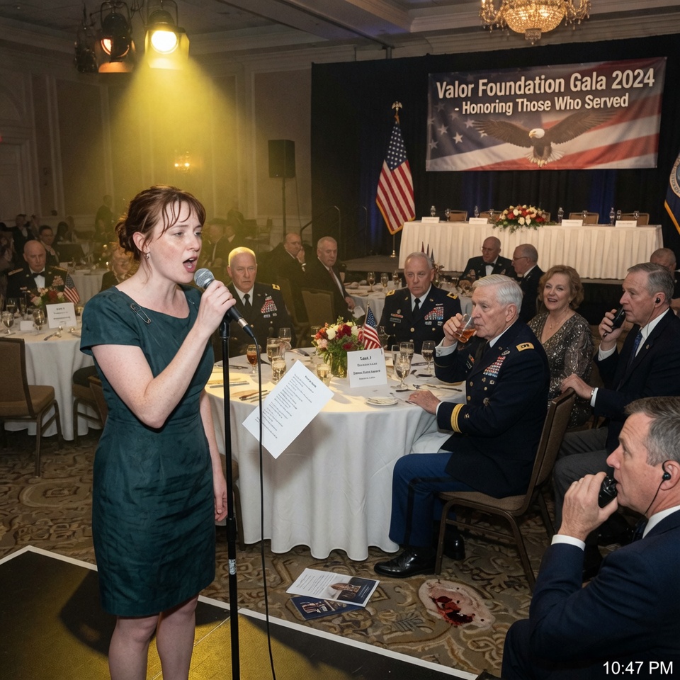 My Dad Mocked Me. “A SOLDIER CAN’T SING.” He FORCED Me To Sing At The Veterans’ Gala As A Joke. I Sang One Verse. The Entire Room Of Generals Went Silent. The Chairman Of The Joint Chiefs Turned To My Father, His Eyes Wide: “Sir… That Song… It’s The FORBIDDEN ANTHEM Of Ghost Team 7.” My Dad’s Face Went Pale. He Knew What He Had Done.