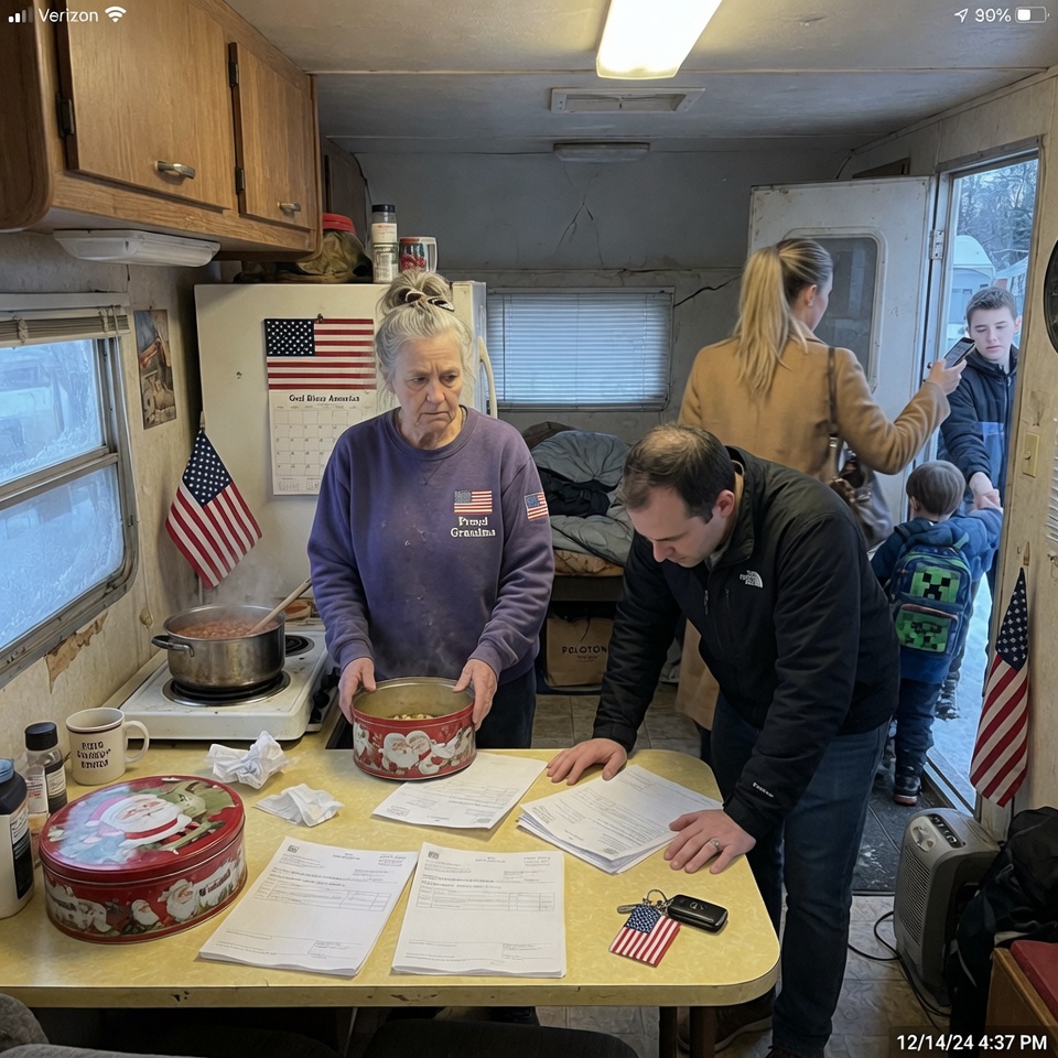 “FOR 18 MONTHS I ATE FROM THE FOOD BANK WHILE MY SON THOUGHT I WAS LIVING COMFORTABLY ON THE $4,000 HE SENT EVERY MONTH. WHEN HE CAME HOME TO BORROW MONEY FROM ME, THE LIE FELL APART IN UNDER SIXTY SECONDS.” WHO WAS REALLY CASHING THOSE CHECKS?