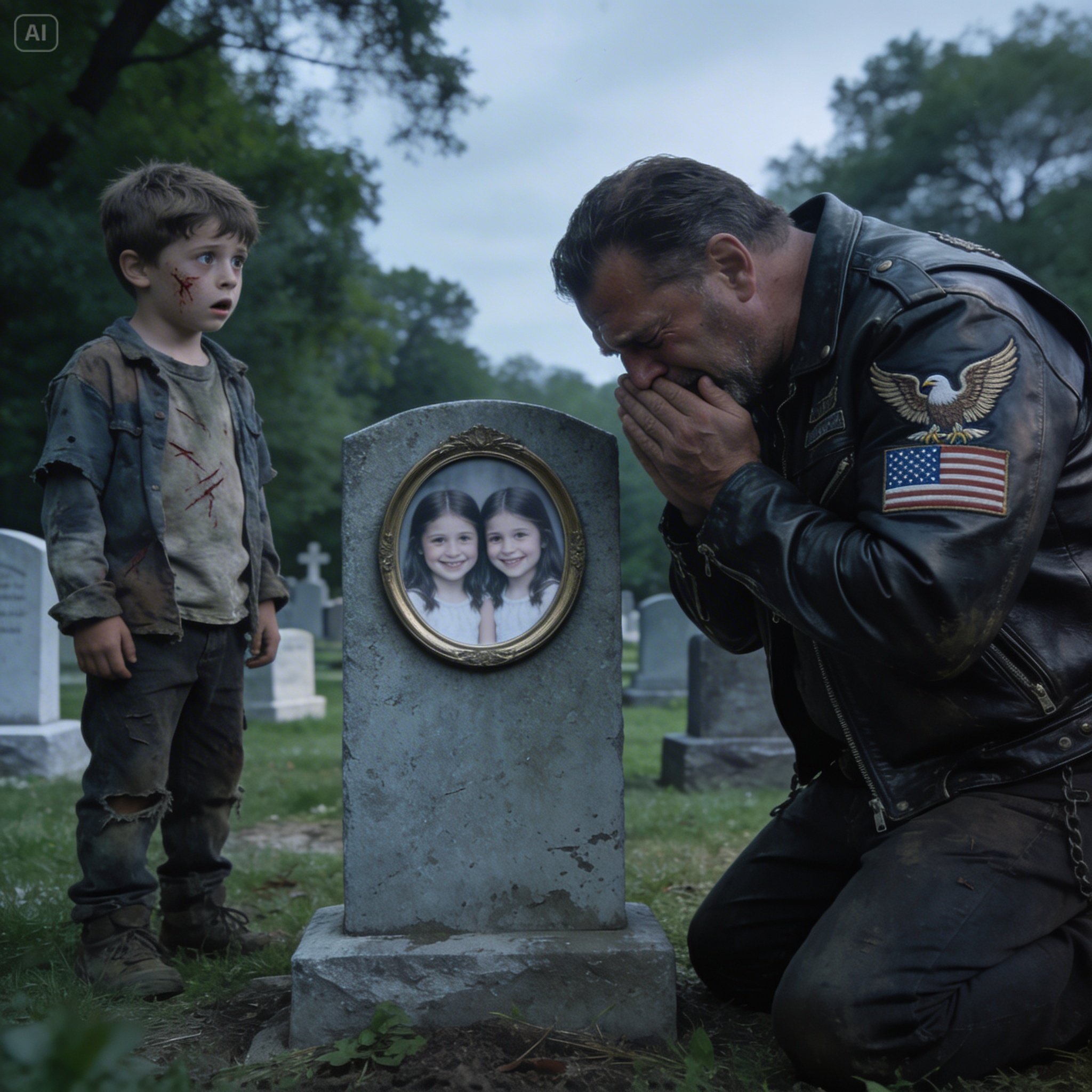 “For three agonizing years, I visited their small graves every Sunday, whispering apologies to cold stone, until a filthy little boy stepped from the shadows and delivered a chilling message that made my blood run cold: ‘They aren’t in there, mister… they’re waiting for you.'”