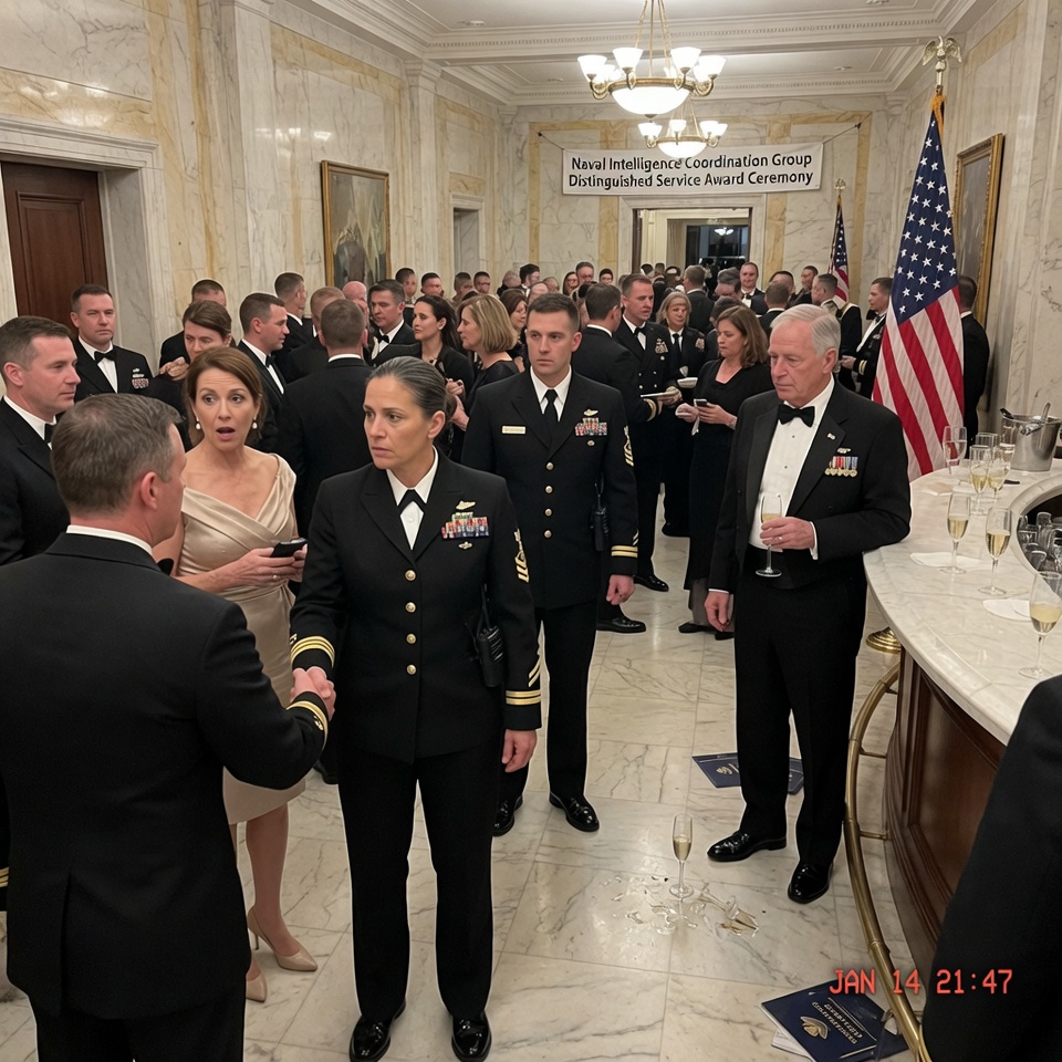 A NAVY CAPTAIN GRABBED MY ARM AT A DC GALA AND DEMANDED MY ID—HIS RADIO CRACKLED WITH A VOICE THAT DRAINED THE COLOR FROM HIS FACE.