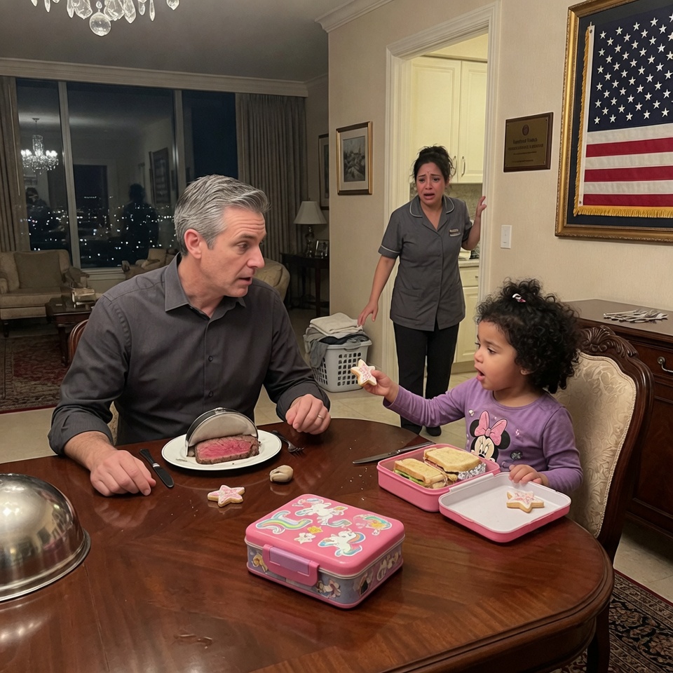 So CRUEL! — He’s a DEAF BILLIONAIRE who eats alone every night in a silent penthouse, his own brother scheming to steal his empire… until a janitor’s 4-year-old girl walks in with a lunchbox and does the IMPOSSIBLE. WHAT HAPPENED NEXT SHOCKED EVERYONE?