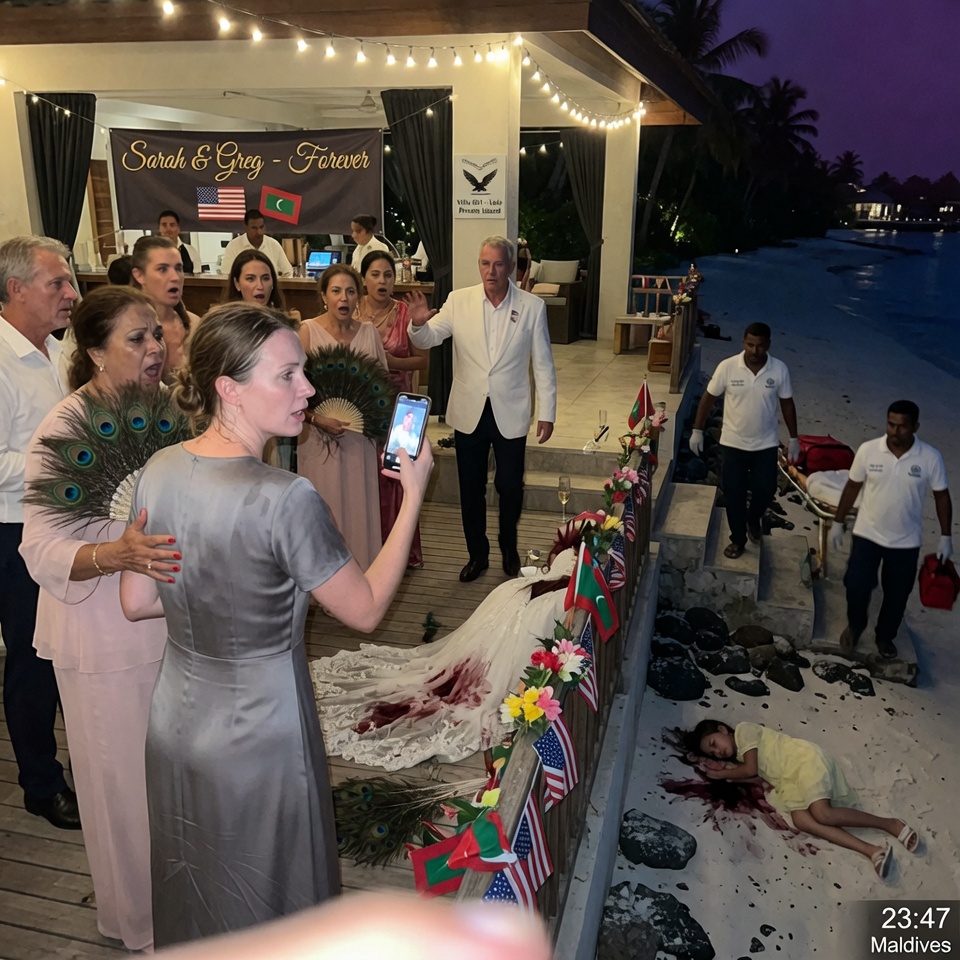 I never told my parents I paid the $2 million bill for my sister’s wedding on my private island. They were convinced Greg’s family was that rich. At the reception, my 8-year-old daughter stepped on the train of Sarah’s gown by accident. My sister flew into a rage and sent my child over a two-meter drop. When I reached for my phone to call for help, my mother slapped me and hissed, ‘Stop ruining her big day, you jealous loser.’ My father kept striking my little girl’s face, shouting, ‘Get up. Stop pretending.’ That was the exact moment something inside me went completely still.