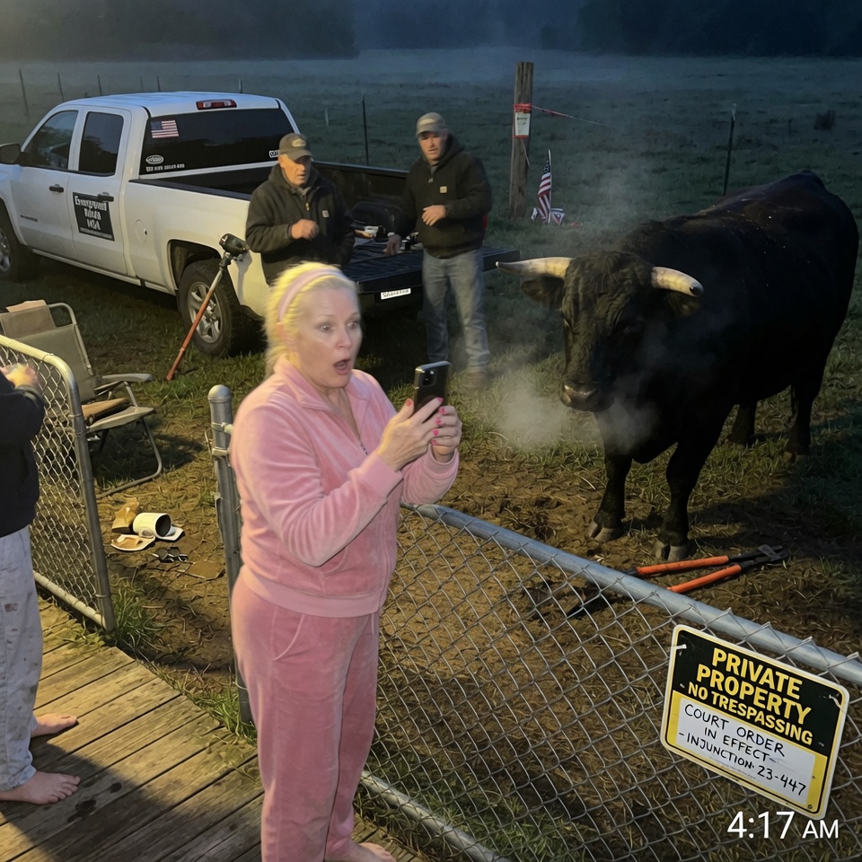“””THE HOA PRESIDENT SMILED AS SHE SNIPPED THROUGH MY BARBED WIRE—SHE DIDN’T KNOW THE GROUND WAS ABOUT TO SHAKE BENEATH HER DESIGNER SHOES.”””” WHAT HAPPENS WHEN SUBURBAN ENTITLEMENT MEETS TWO THOUSAND POUNDS OF RURAL TERRITORY?”