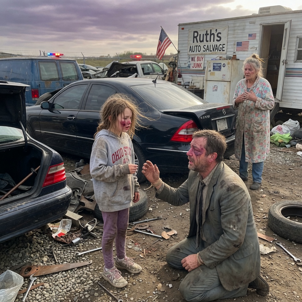 Absolutely CHILLING! A Desperate Banging from a Locked Sedan, a Little Girl with a Birthmark, and a Rescue That Unearthed a VANISHED Billionaire’s Darkest Sin — He Whispered Her Mother’s Name Like a PRAYER… CAN A TRAILER-PARK CHILD SURVIVE A TRUTH THIS HEAVY?