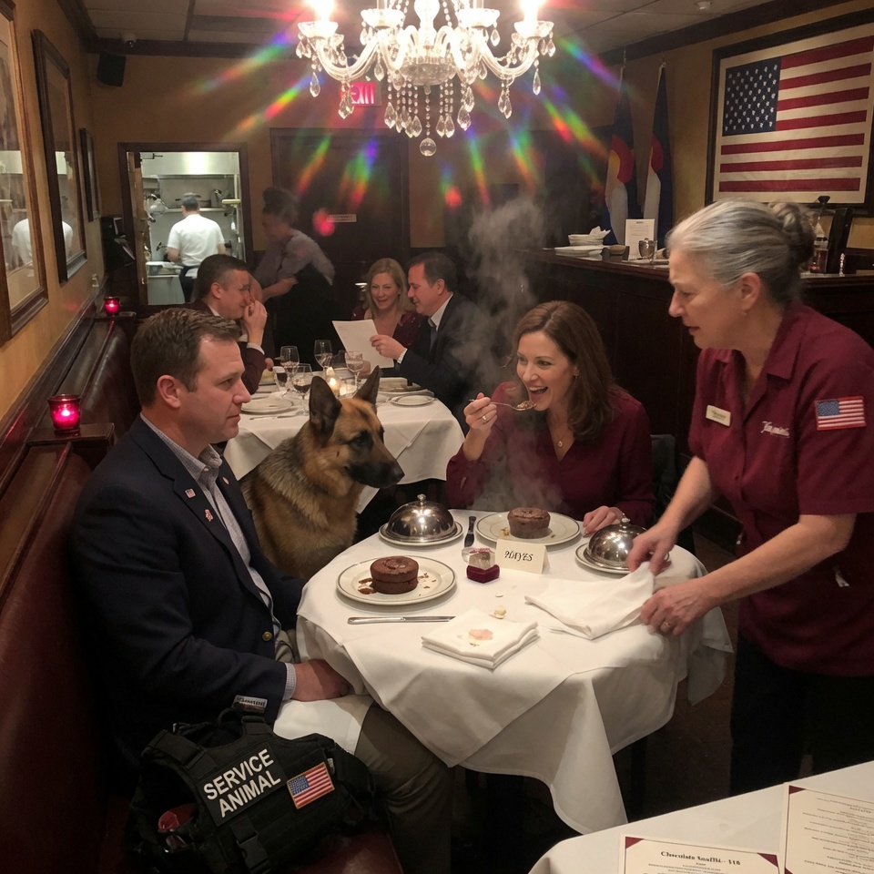 “MY FIANCÉE SMILED AS SHE HANDED ME THE DESSERT. THEN A 68-YEAR-OLD WAITRESS WITH SHAKING HANDS WHISPERED SIX WORDS THAT FROZE MY BLOOD.”
