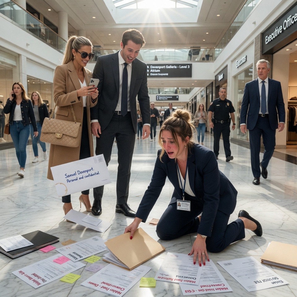 He Laughed At His ‘Broke’ Ex-Fiancée Crawling On The Mall Floor—Until He Saw The Name On The Envelope She Dropped