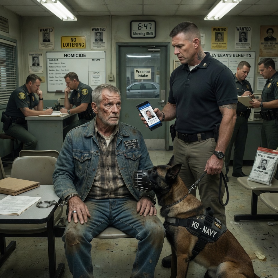 They Framed A Quiet Old Farmer For Murder And Handcuffed Him To A Bench. But When A Navy SEAL’s Military K9 Refused To Leave His Side, The Corrupt Cops Realized They Had Just Locked Up The Government’s Most Lethal Classified Weapon.