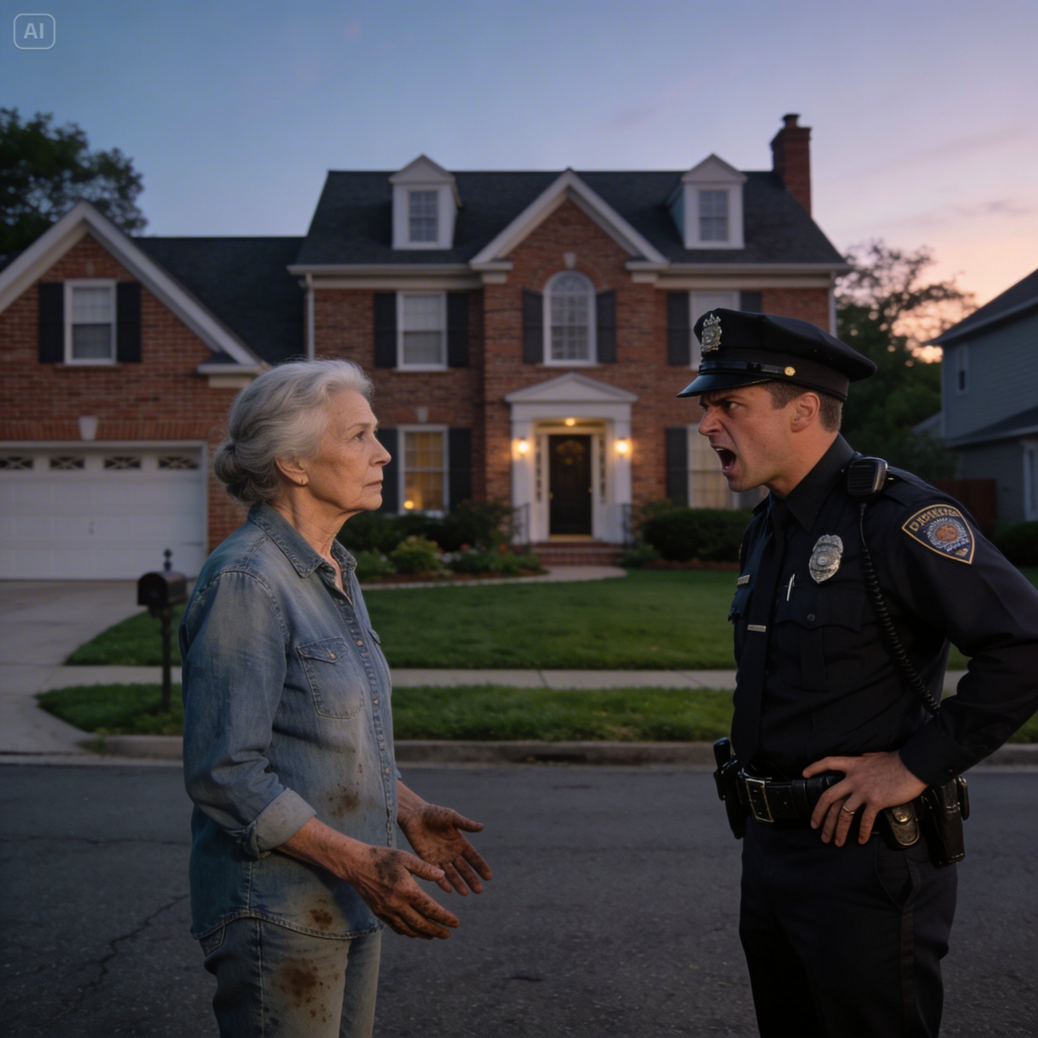 Rookie Cop Tries to Humiliate an Innocent ‘Gardener’ Outside a Million-Dollar Mansion, Only to Watch His Police Chief Salute Her as a Four-Star General. Read the Jaw-Dropping Story of How One Arrogant Mistake Taught an Entire Town the Ultimate Lesson in Respect and Honor.