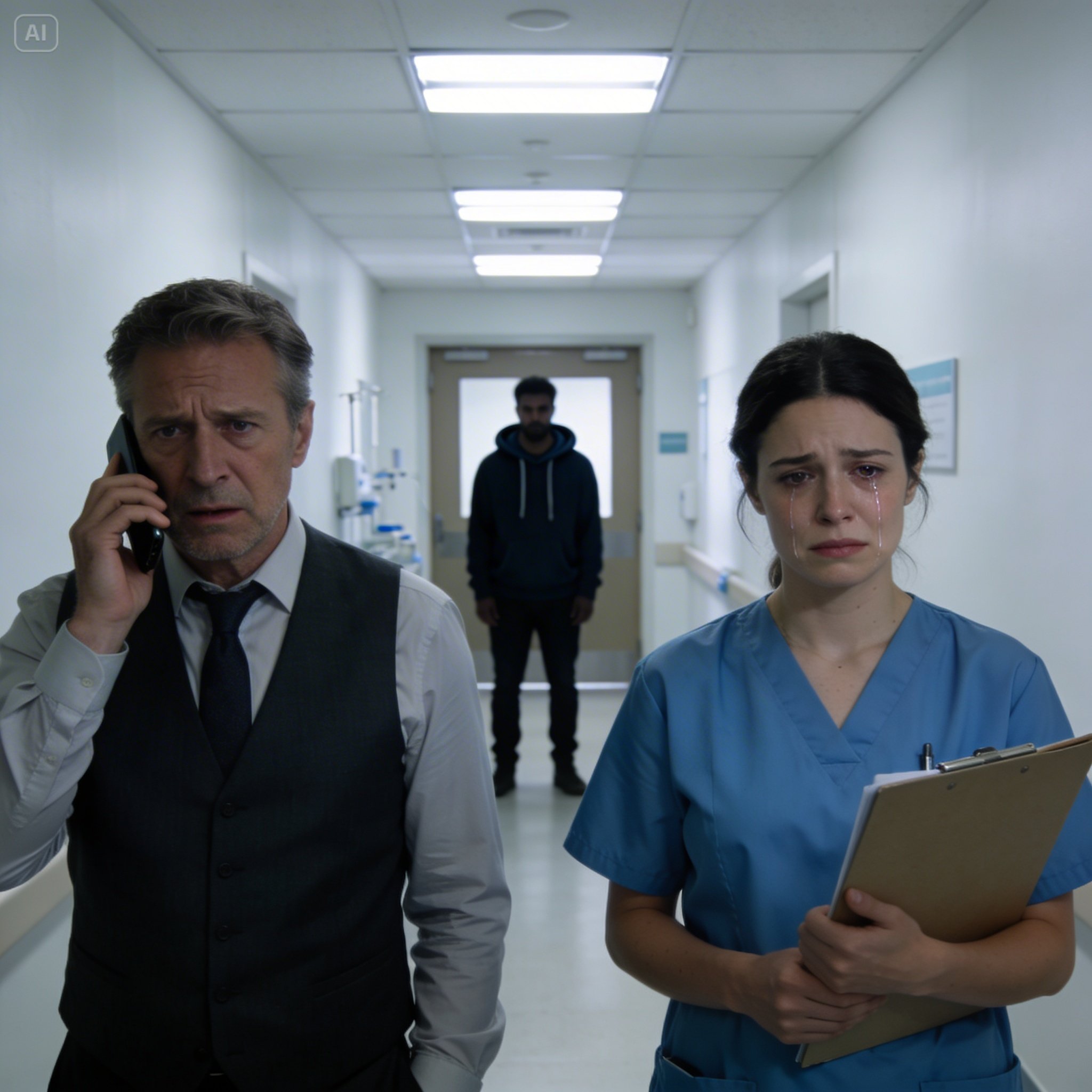 “When the hospital director publicly ripped my badge off my scrubs, my blood ran absolutely cold, not because I was fired, but because the red emergency line—the one that never rings—suddenly lit up.”