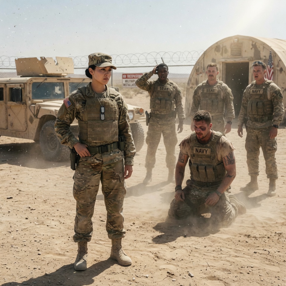 They called me a “Barbie” and laughed at me. Seconds later, America’s toughest Navy SEAL lay whimpering in the desert dust.