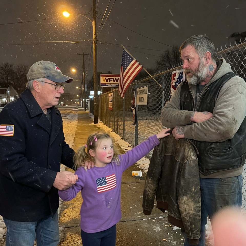 A Biker Took a Little Girl’s Dead Father’s Jacket and Vanished Without a Word – But the Next Morning, What He Left in the Pocket Made My Heart STOP.
